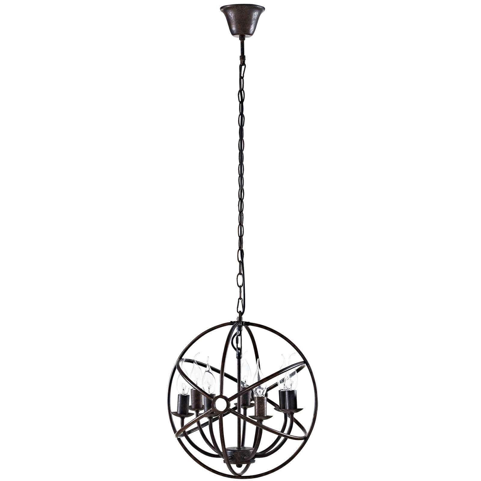 Industrial hanging lights front view Industrial hanging lights front view