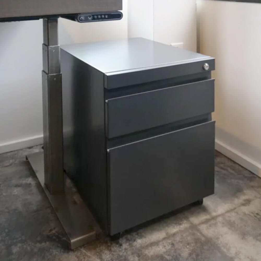 Industrial office design sit and stand pedestal Industrial office design sit and stand pedestal