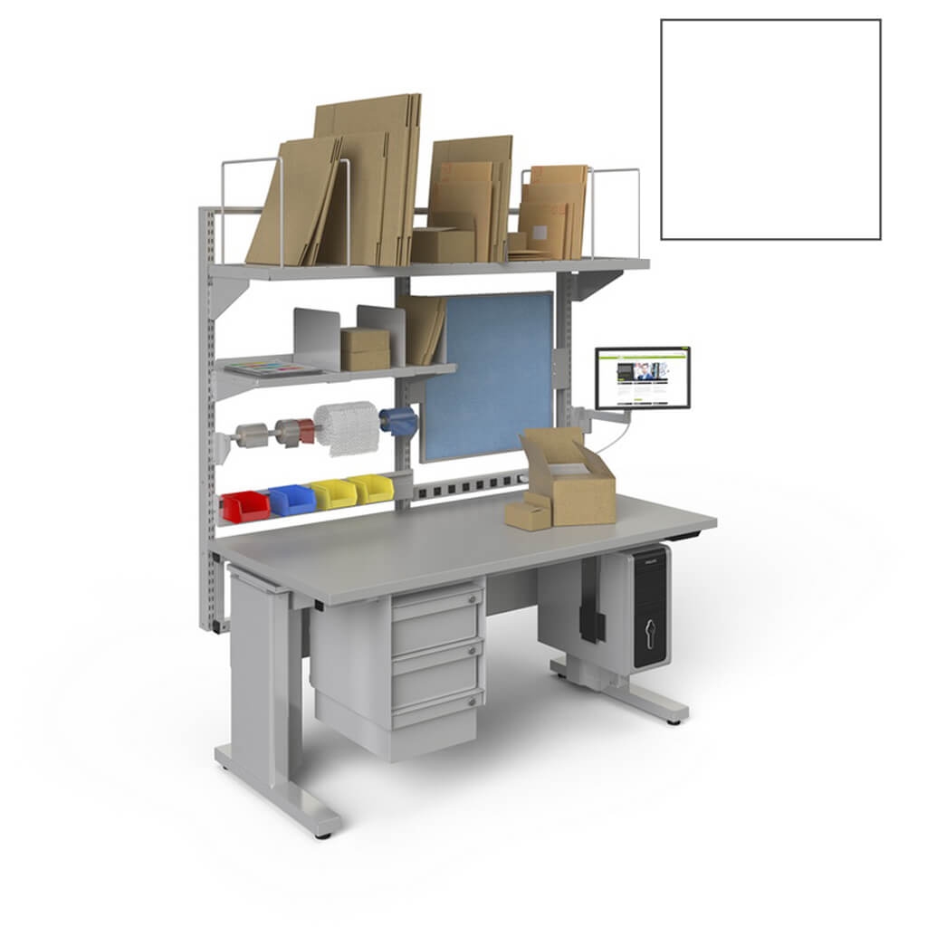 Industrial workstations CUB FW2 3060 SLM LVF WHI BT Industrial workstations CUB FW2 3060 SLM LVF WHI BT