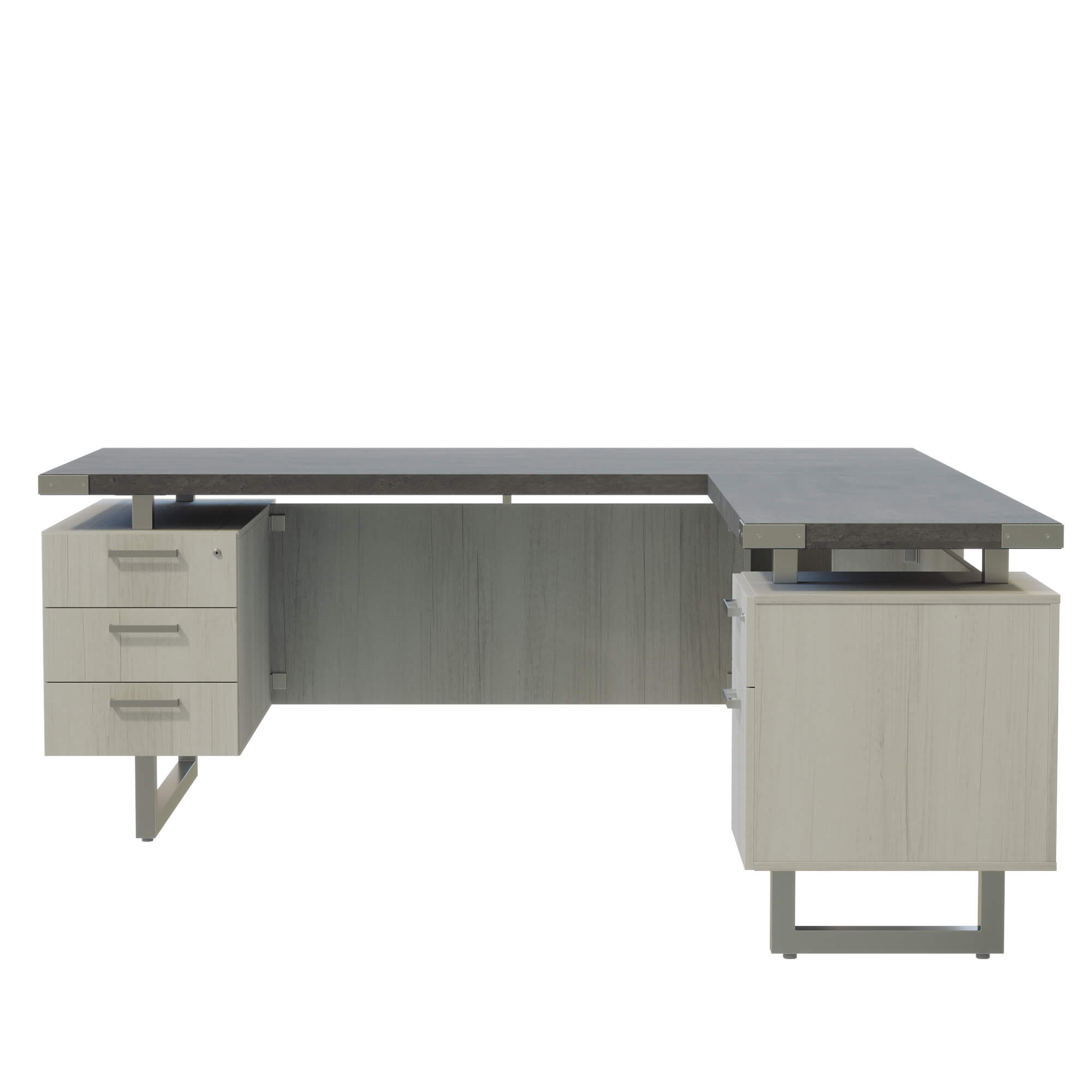 HO4 large l shaped desk CUB MRLSBF7236SGY FAS front HO4 large l shaped desk CUB MRLSBF7236SGY FAS front