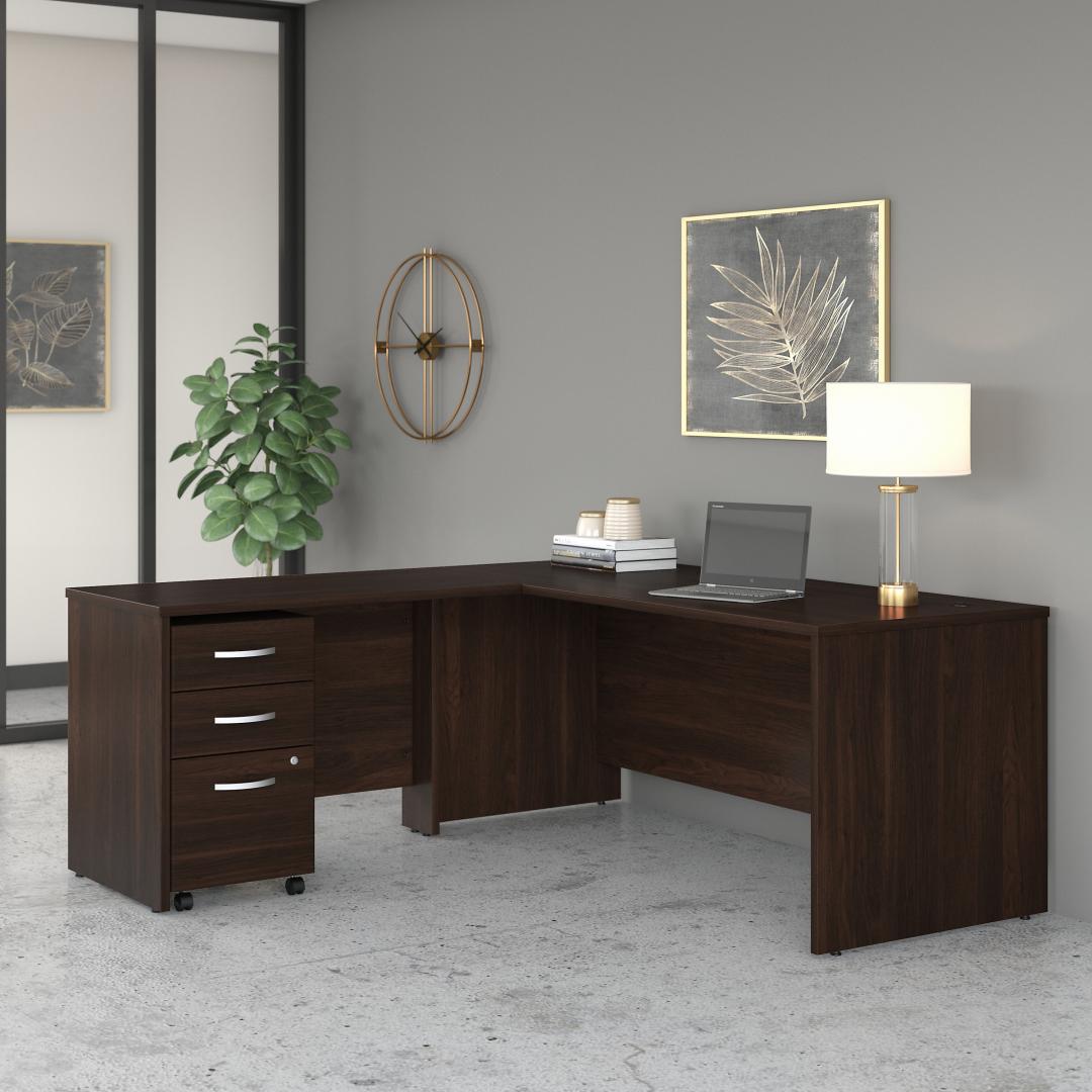 Besto office desk l shape 71w x 72d lifestyle Besto office desk l shape 71w x 72d lifestyle