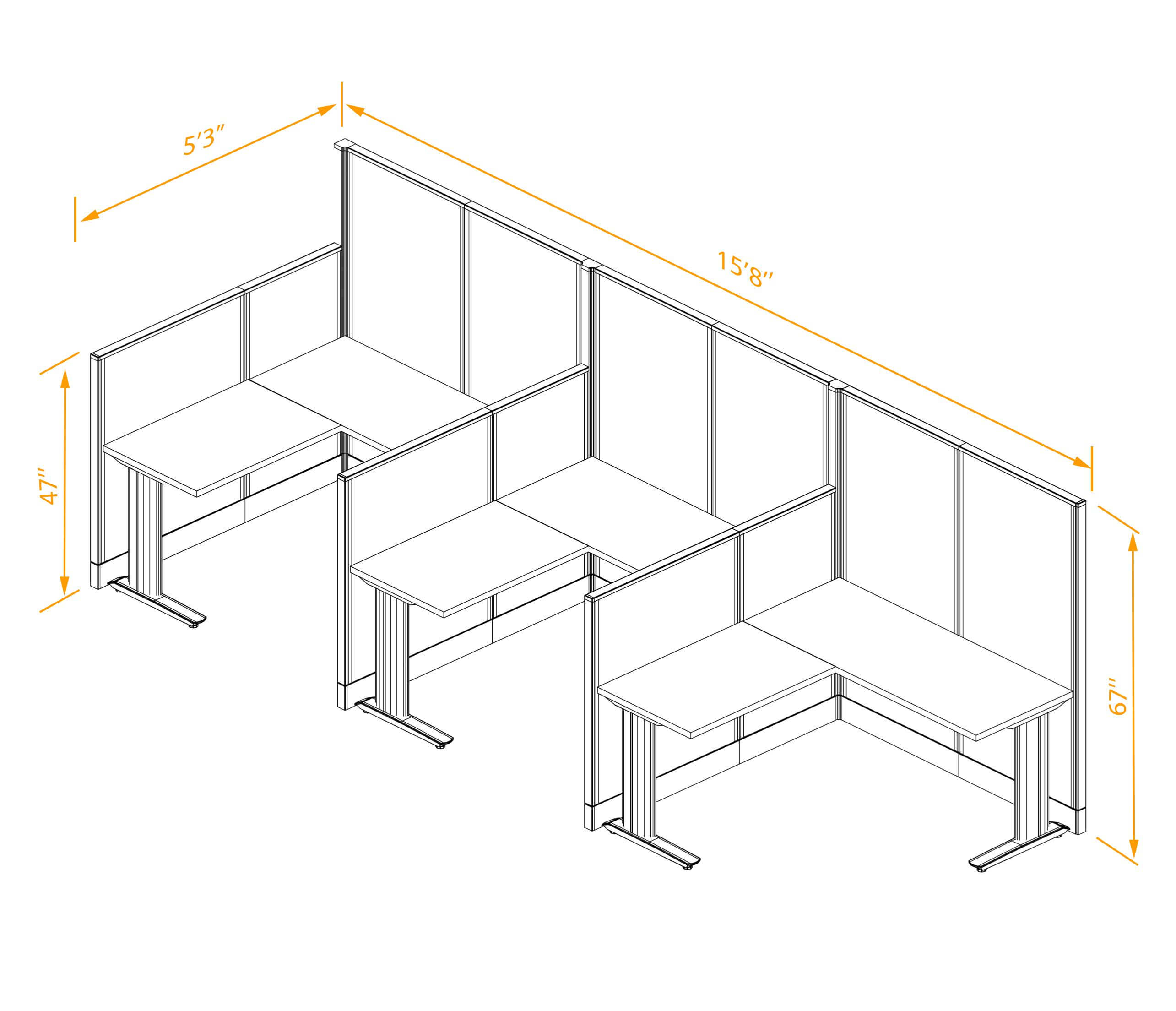 L shaped workstation 3pack inline non powered dimensions 1 L shaped workstation 3pack inline non powered dimensions 1