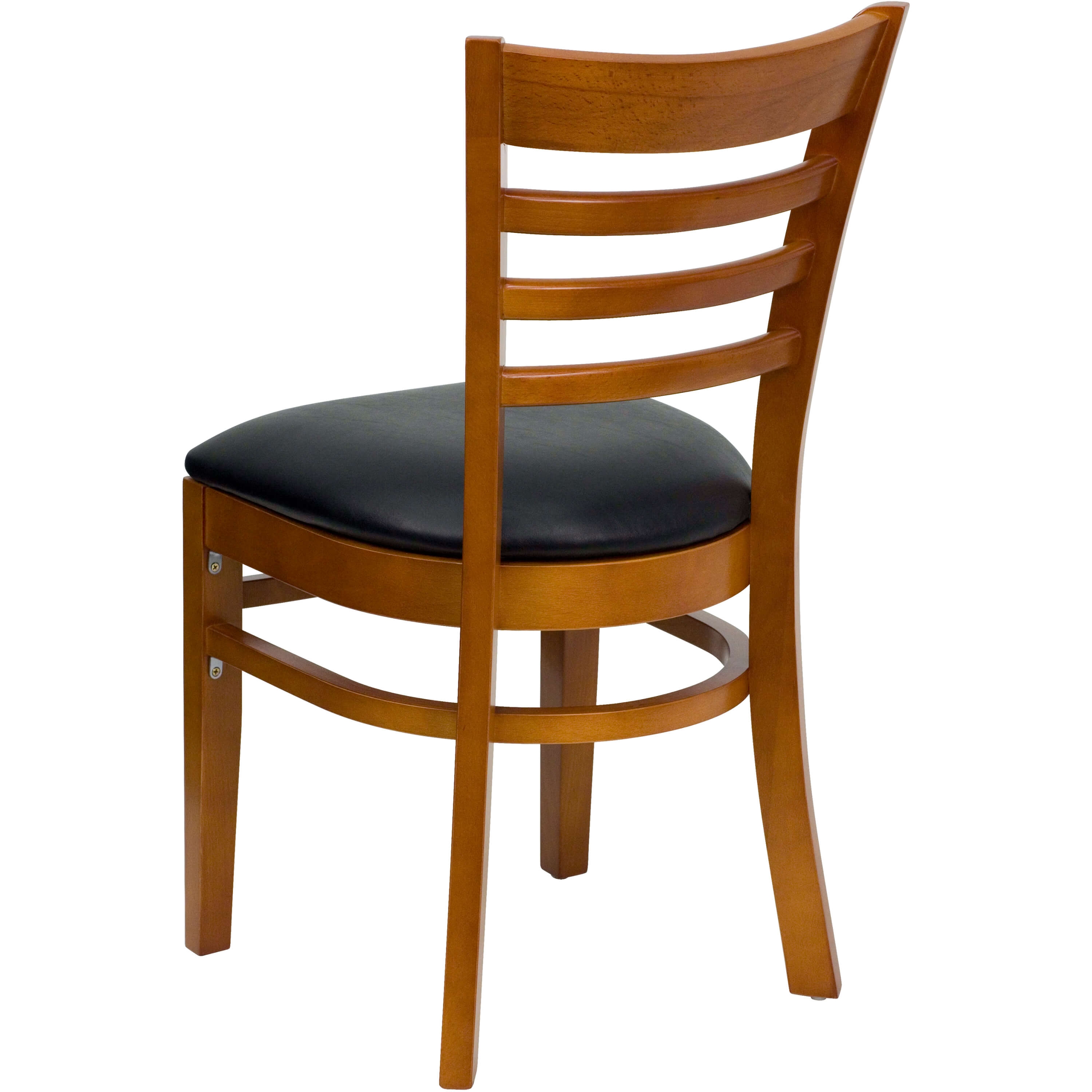 Ladder back wooden dining chair back view Ladder back wooden dining chair back view