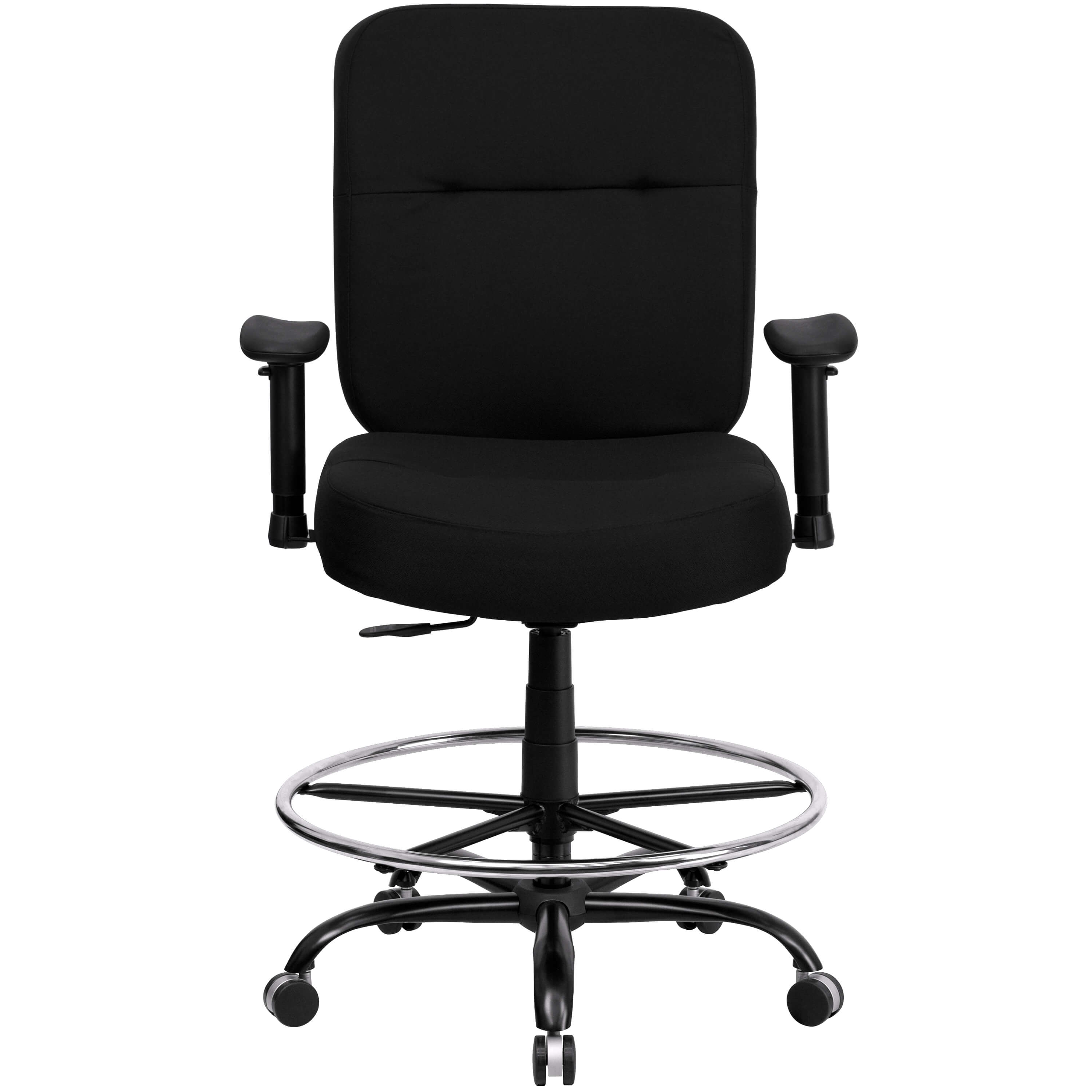 Large size office chairs front view Large size office chairs front view