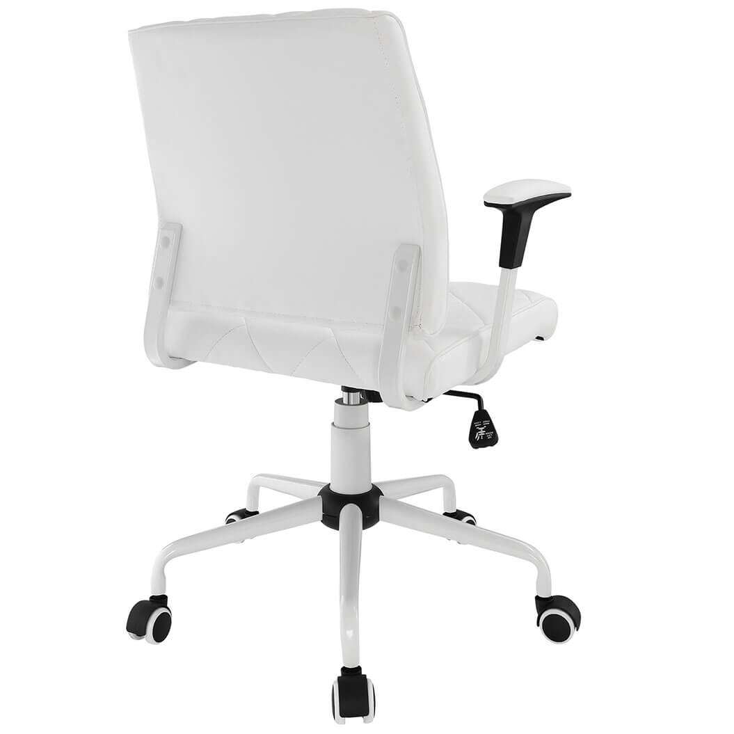 Leather computer chair rear view Leather computer chair rear view