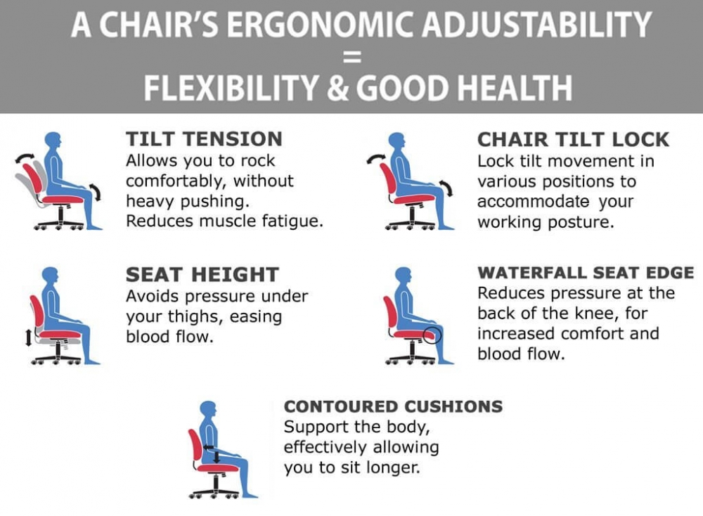 Mesh back office chair ergonomic features Mesh back office chair ergonomic features