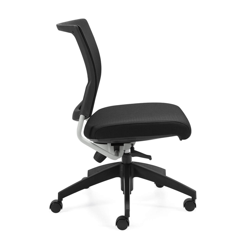 Mesh back office chair side view Mesh back office chair side view