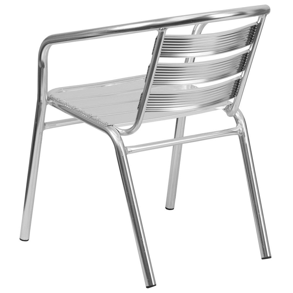 Metal bistro chair rear view Metal bistro chair rear view