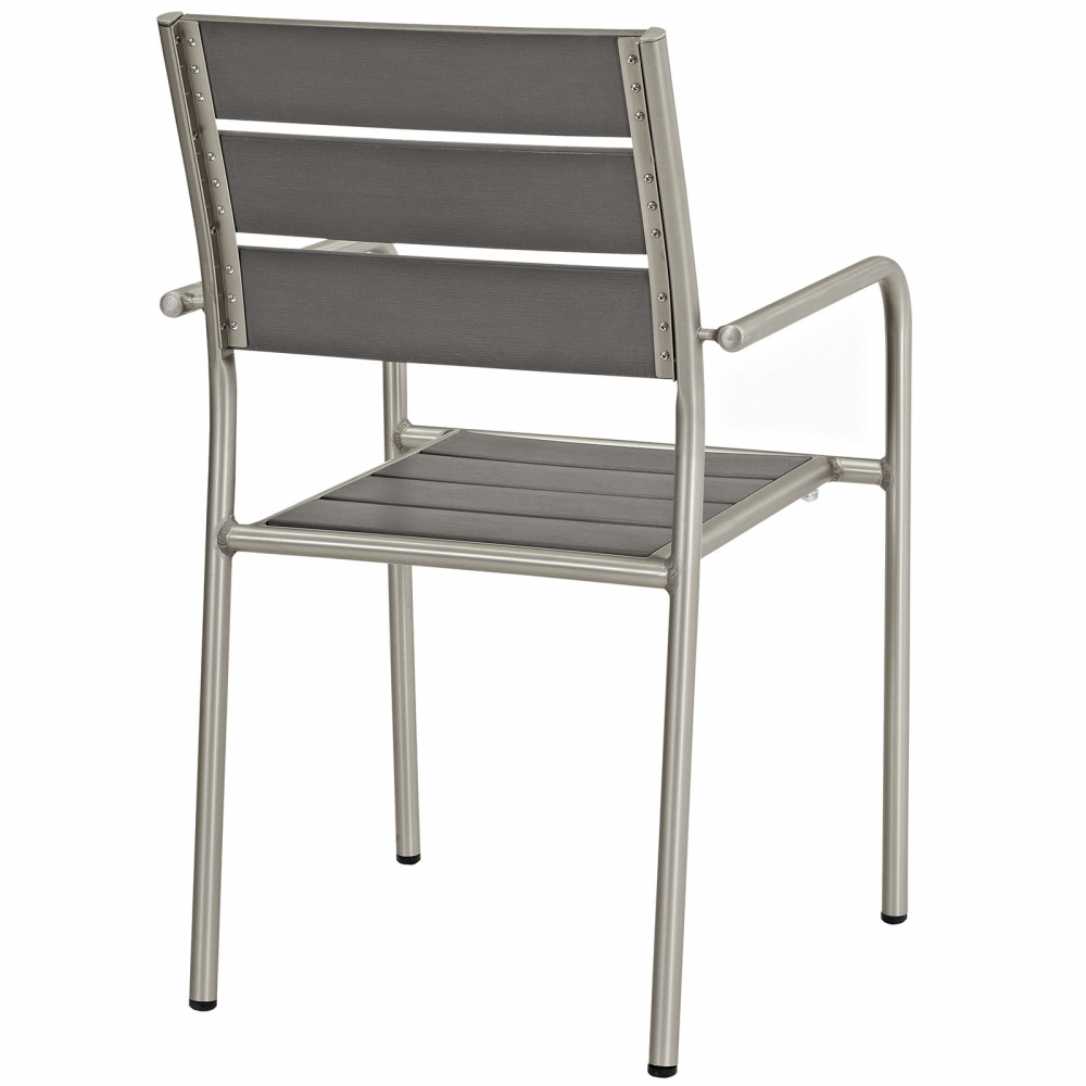 Metal bistro dining chairs rear view Metal bistro dining chairs rear view