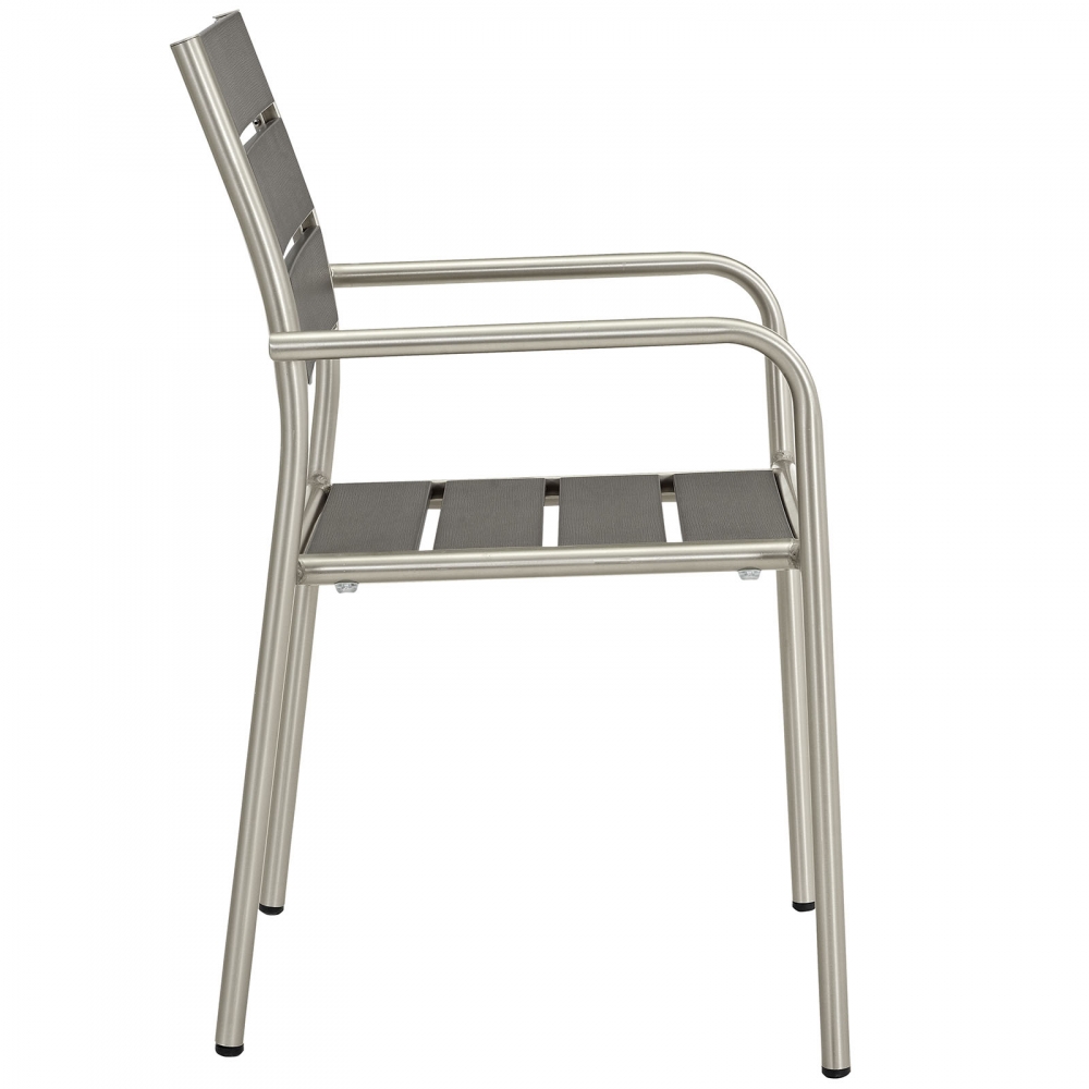 Metal bistro dining chairs side view Metal bistro dining chairs side view