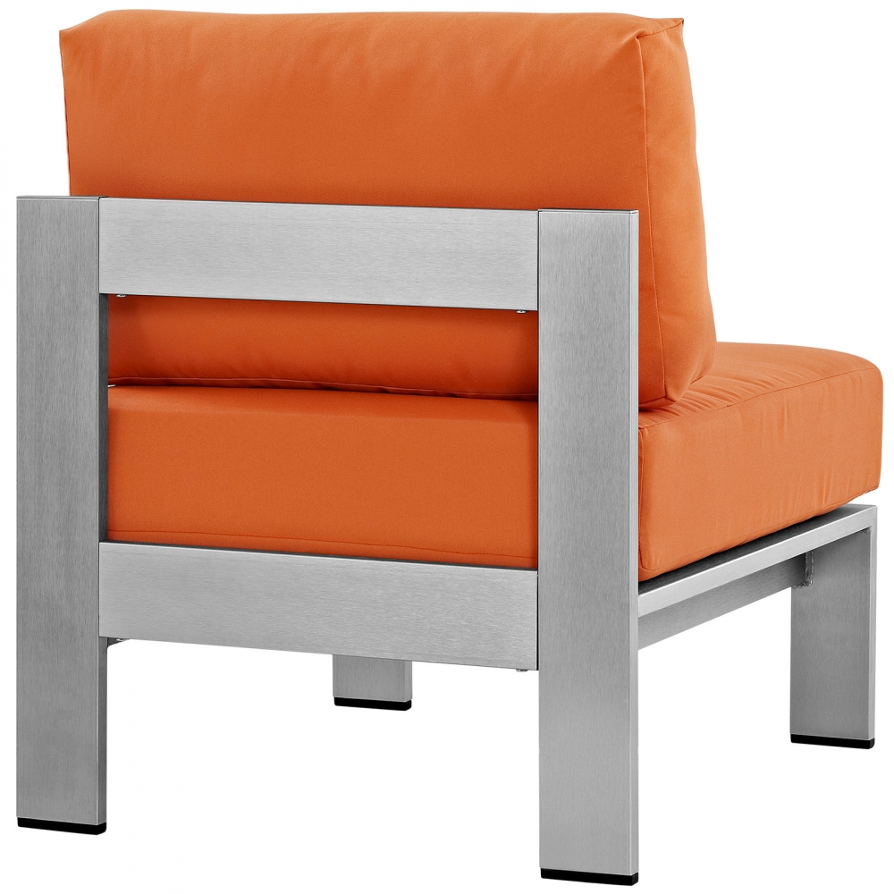 Metal dining chairs with cushions rear view Metal dining chairs with cushions rear view