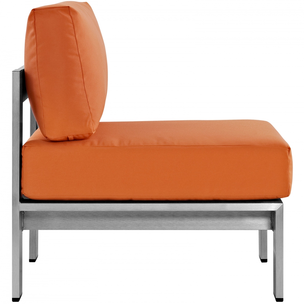 Metal dining chairs with cushions side view Metal dining chairs with cushions side view