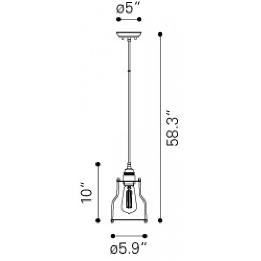Metal pendant lights dimensions view Metal pendant lights dimensions view