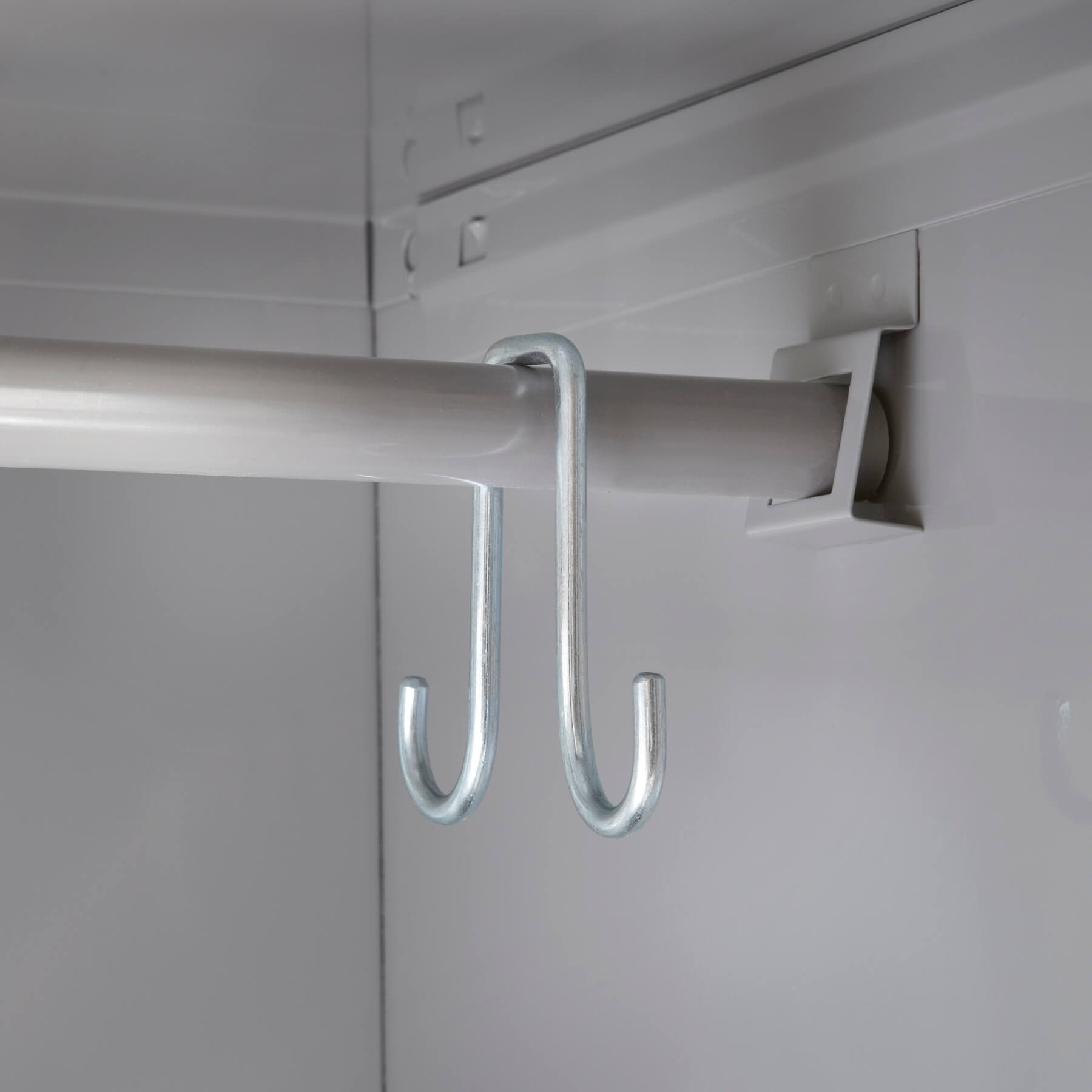 Metal storage locker hook Metal storage locker hook