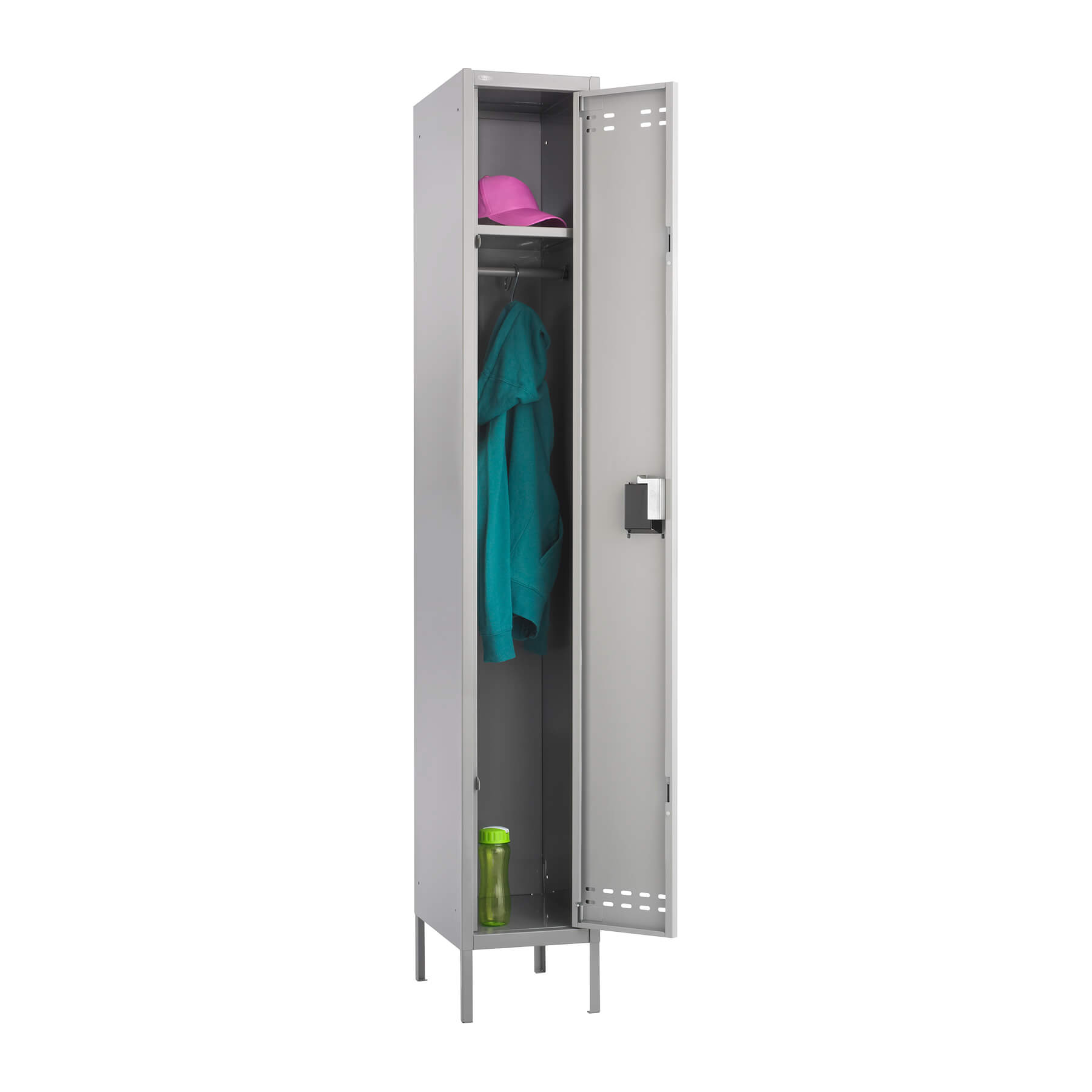 Metal storage locker open Metal storage locker open