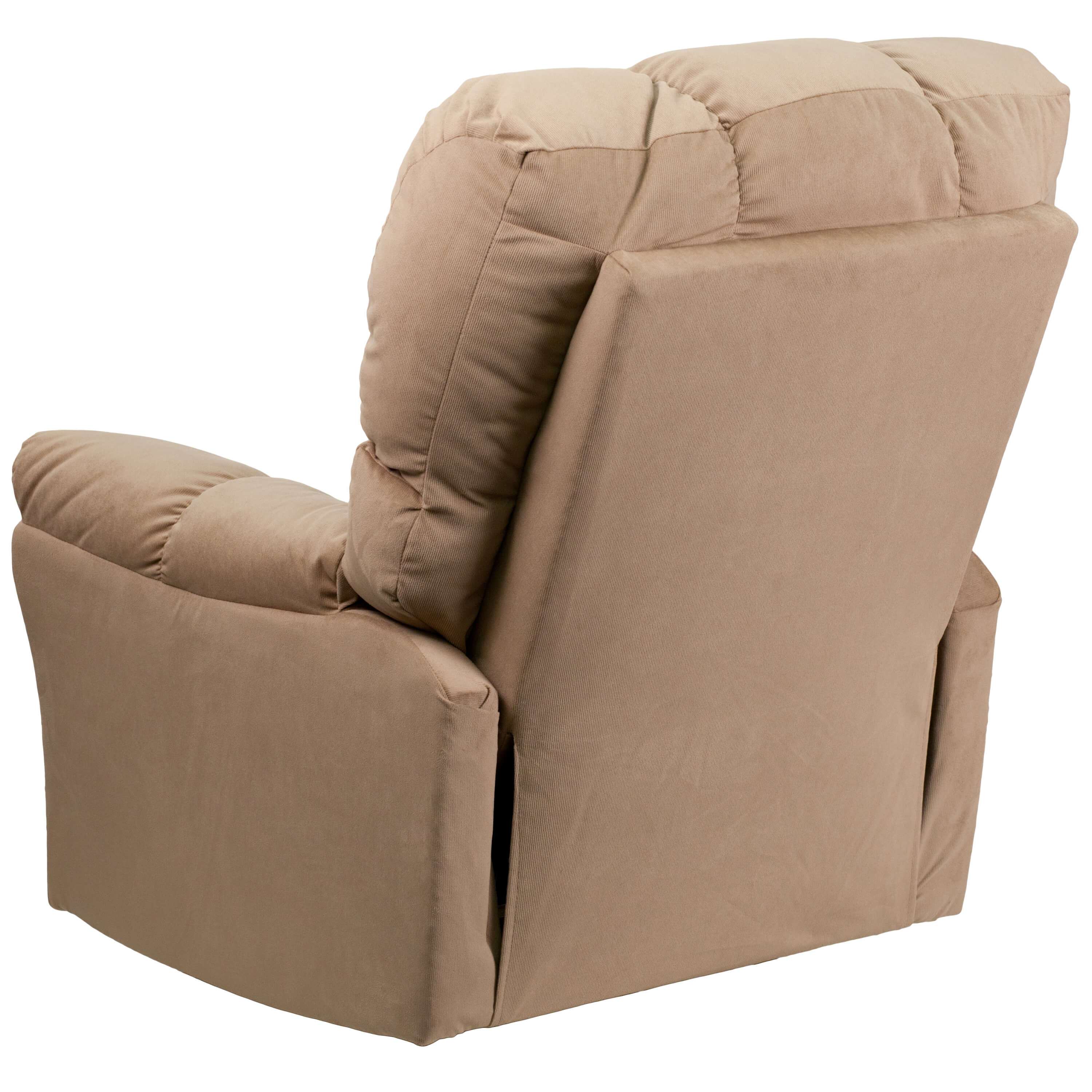 Microfiber recliner back view 1 Microfiber recliner back view 1