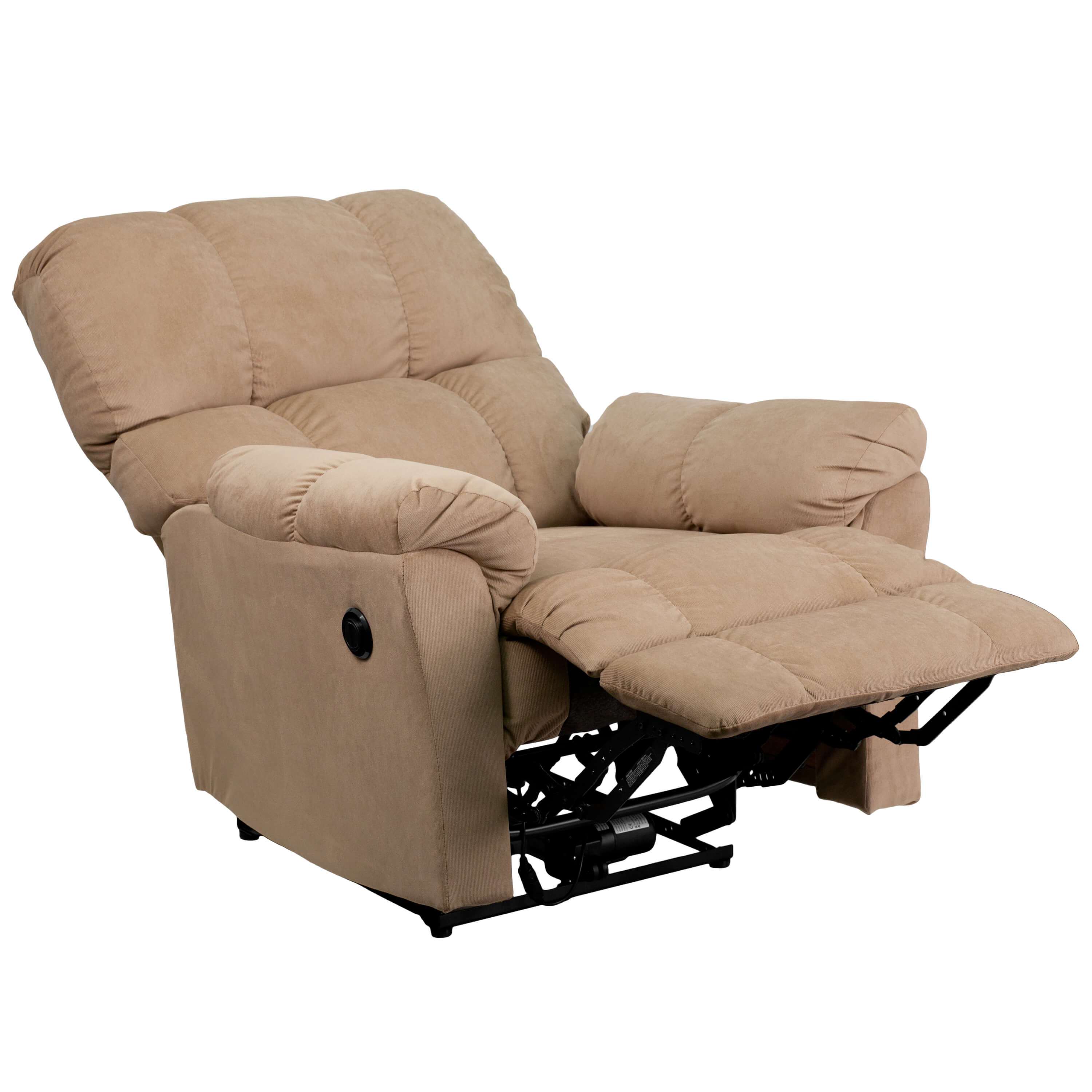 Microfiber recliner reclined view 1 Microfiber recliner reclined view 1