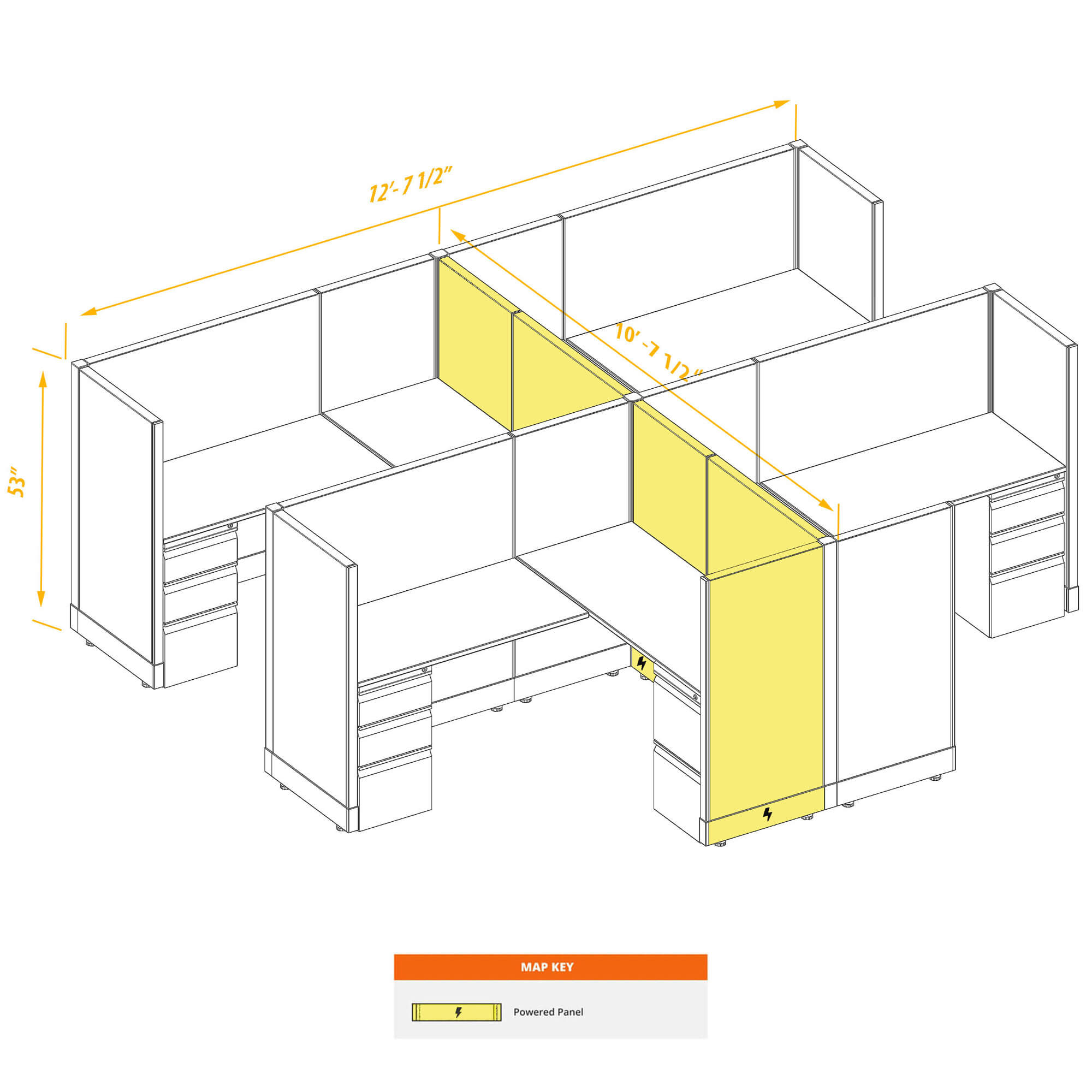 Modular furniture CUB 4 53 P 56 PSO Modular furniture CUB 4 53 P 56 PSO