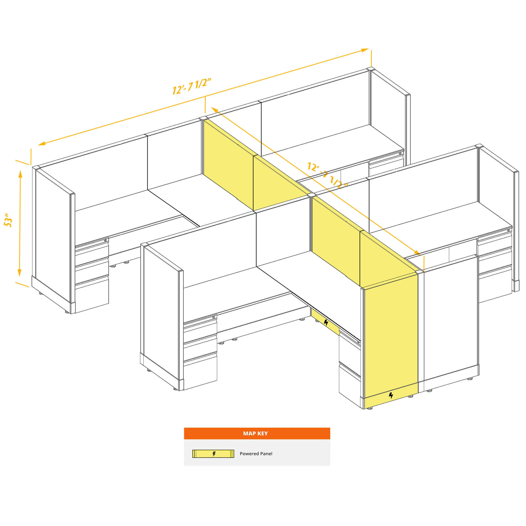 Modular furniture CUB 4 53 P 66 PSO Modular furniture CUB 4 53 P 66 PSO