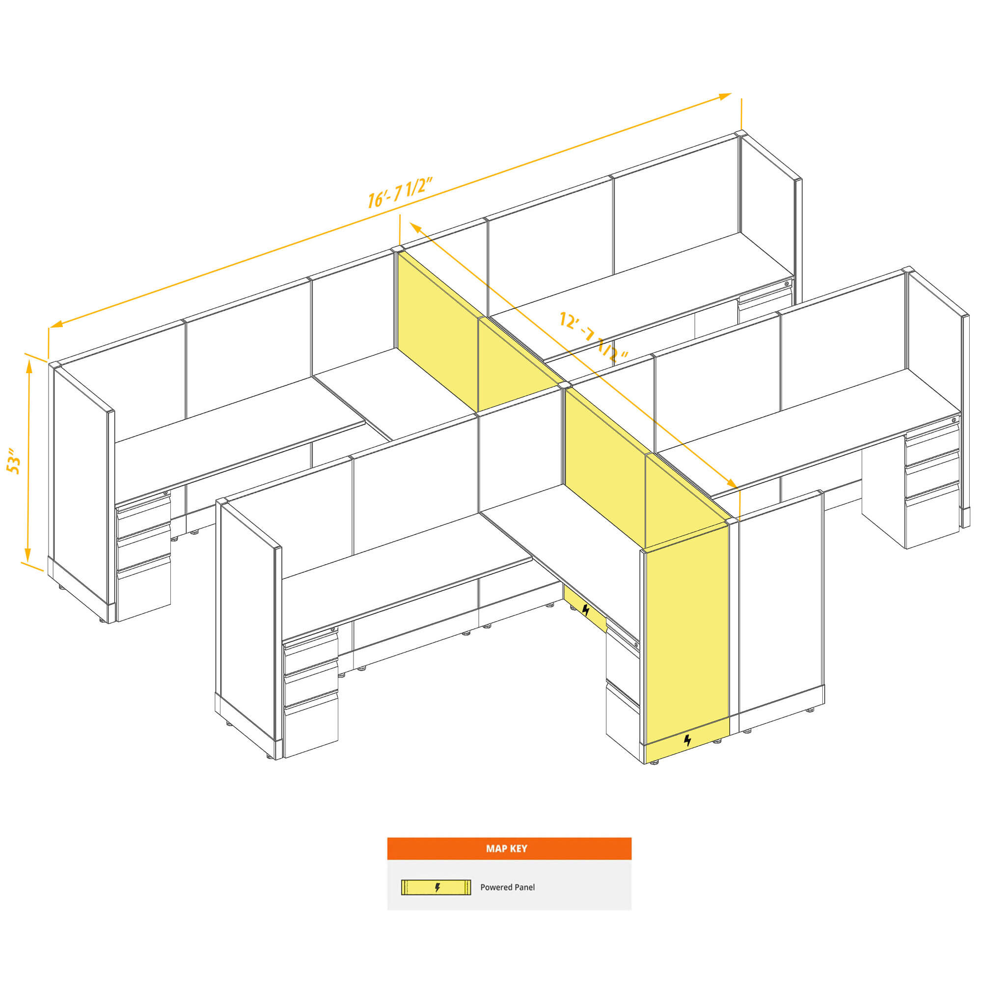 Modular furniture CUB 4 53 P 68 PSO Modular furniture CUB 4 53 P 68 PSO