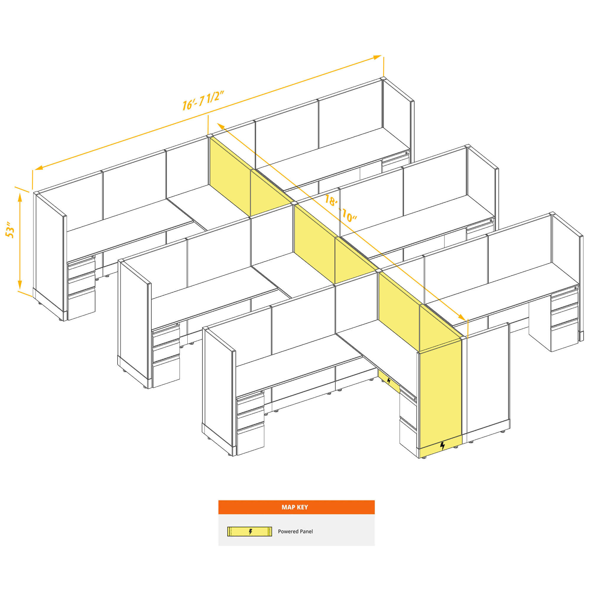 Modular furniture CUB 6 53 P 68 PSO Modular furniture CUB 6 53 P 68 PSO