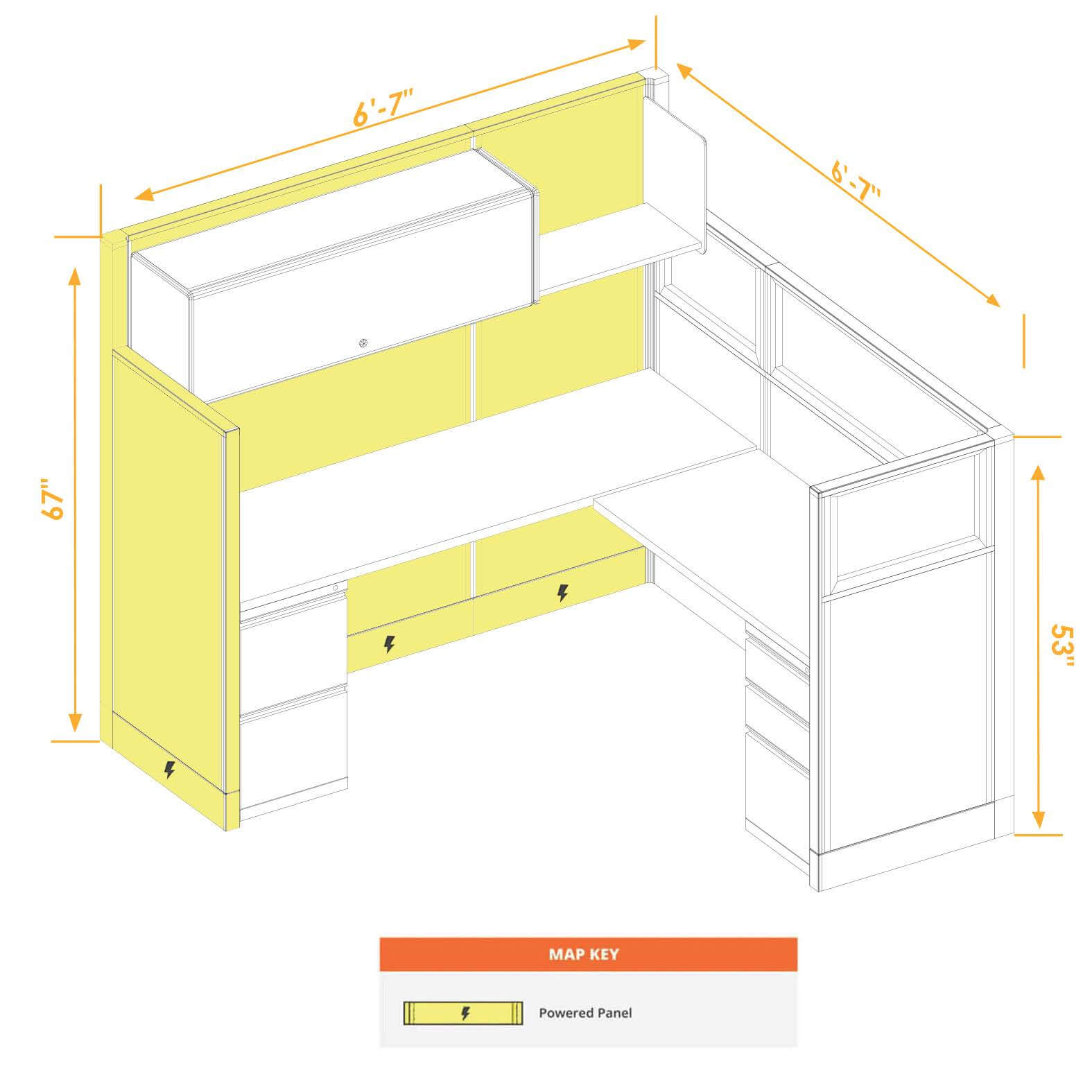 Modular furniture mixed height power CUB 1 53 67 P 66 PGL ESP WH PSO2 Modular furniture mixed height power CUB 1 53 67 P 66 PGL ESP WH PSO2