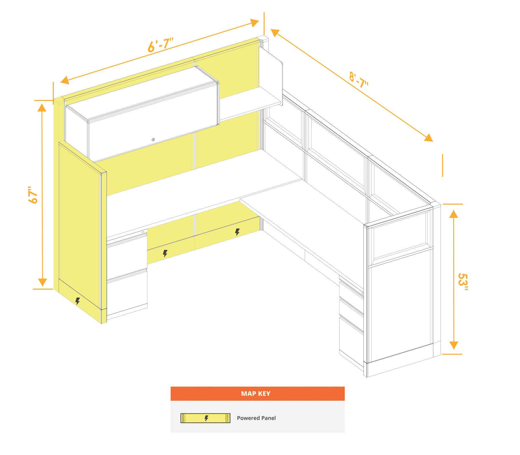 Modular furniture mixed height power CUB 1 53 67 P 68 PGL ESP WH PSO2 Modular furniture mixed height power CUB 1 53 67 P 68 PGL ESP WH PSO2