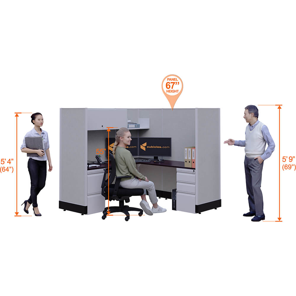 Modular office desk furniture 67h perspective height Modular office desk furniture 67h perspective height