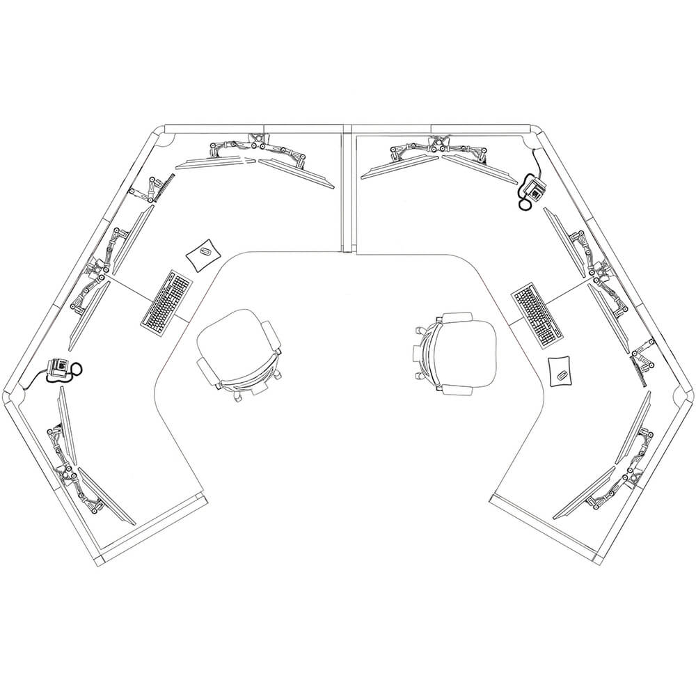 O2 120 excel control room console static 2pack O2 120 excel control room console static 2pack