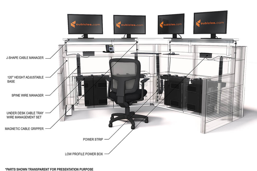 O2 120 ha control room console height adjustable callouts 02