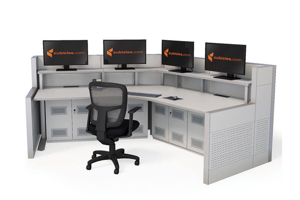 O2 120 ha control room console height adjustable seated