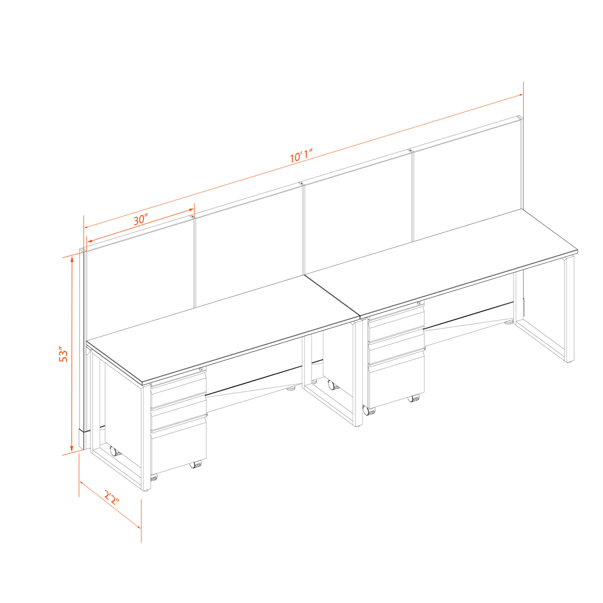 Office benching systems 2p 5253 Office benching systems 2p 5253