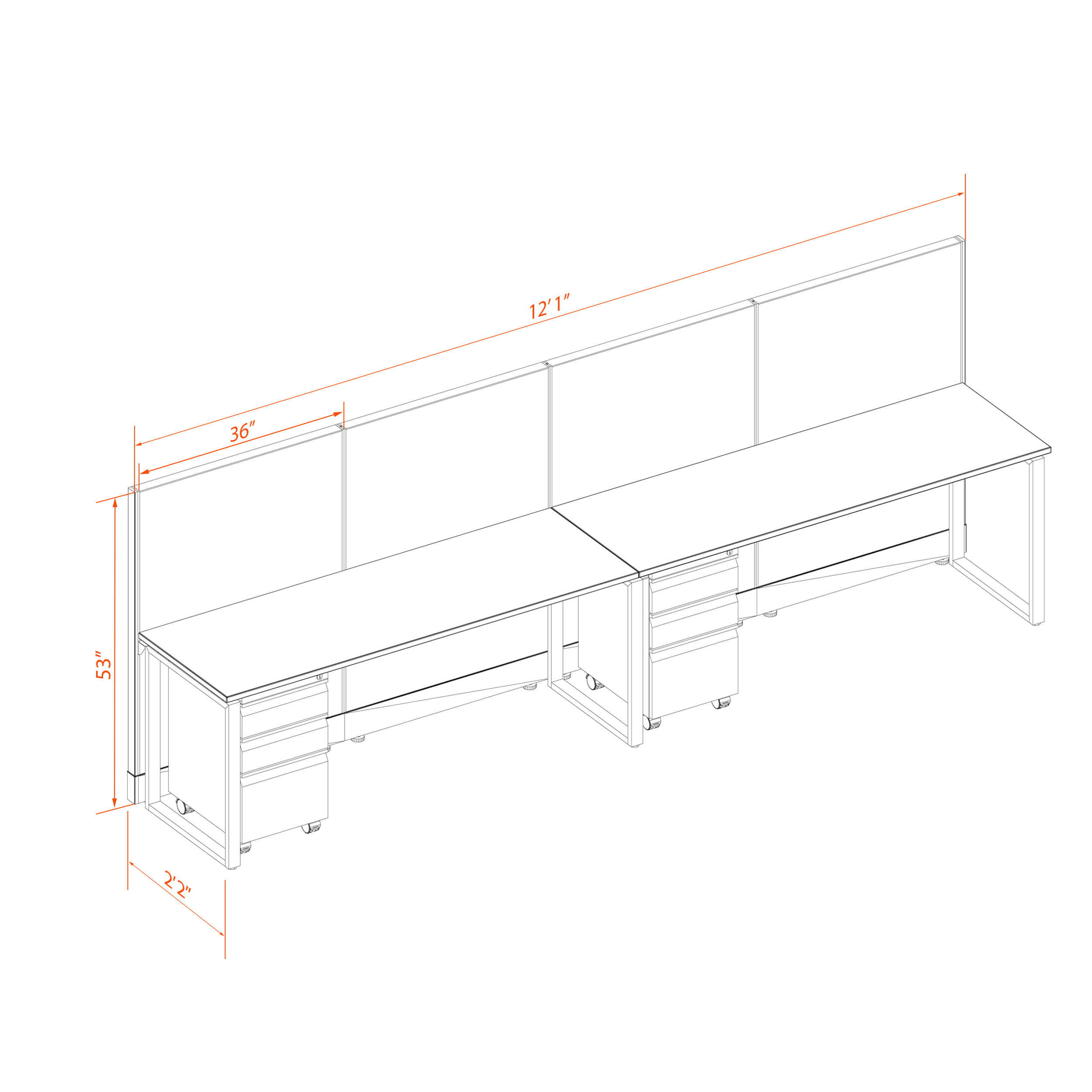 Office benching systems 2p 6253 Office benching systems 2p 6253