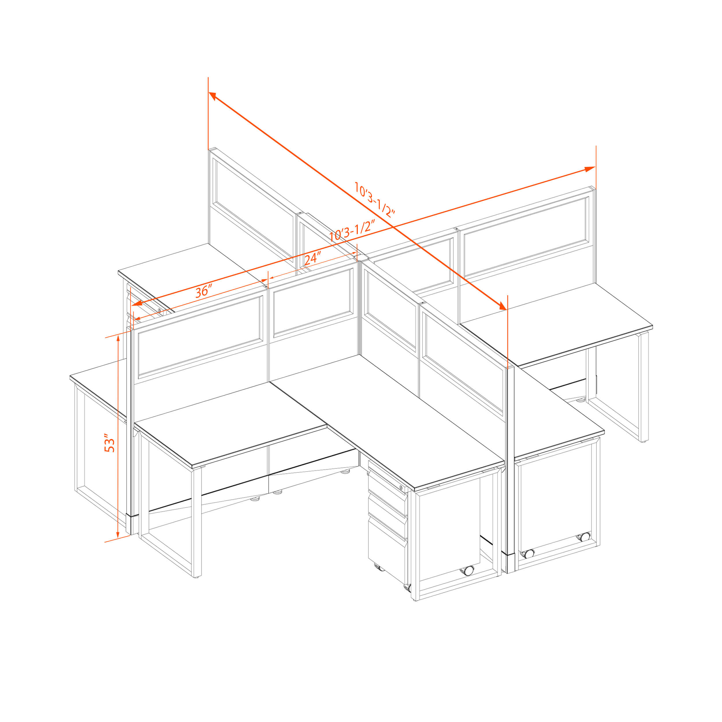 Office benching systems 55 53g x Office benching systems 55 53g x
