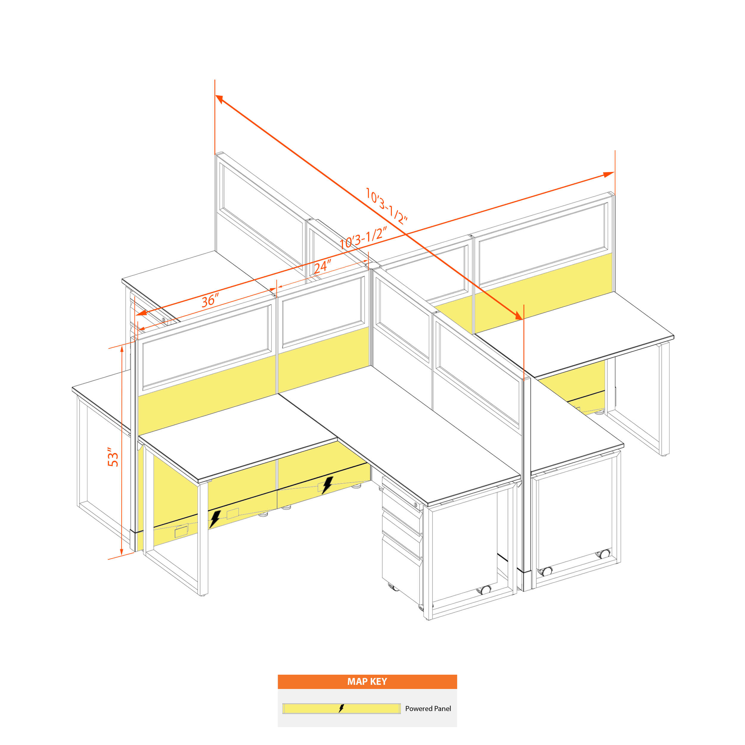 Office benching systems 55 53gp x Office benching systems 55 53gp x