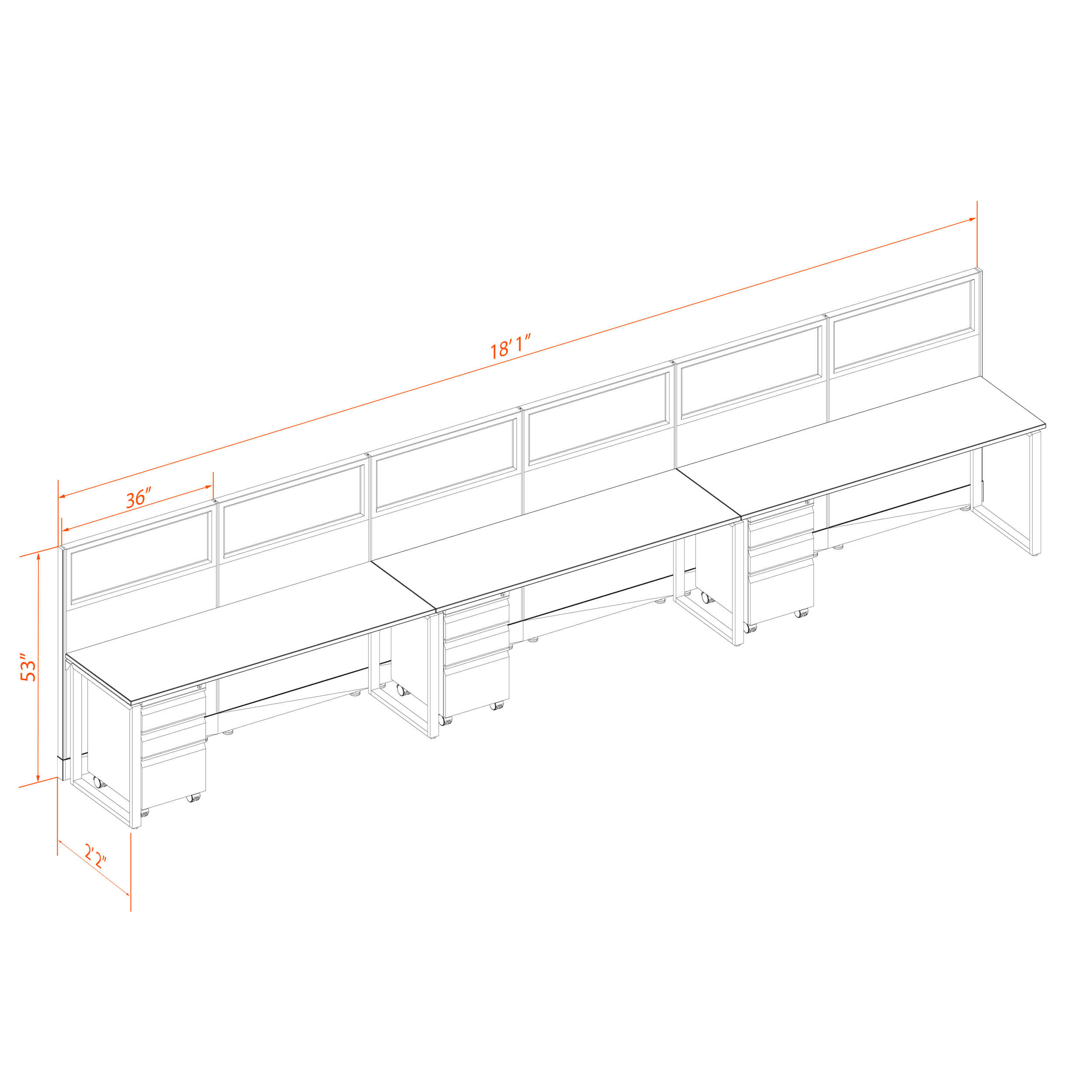 Office benching systems 62 3 53g Office benching systems 62 3 53g