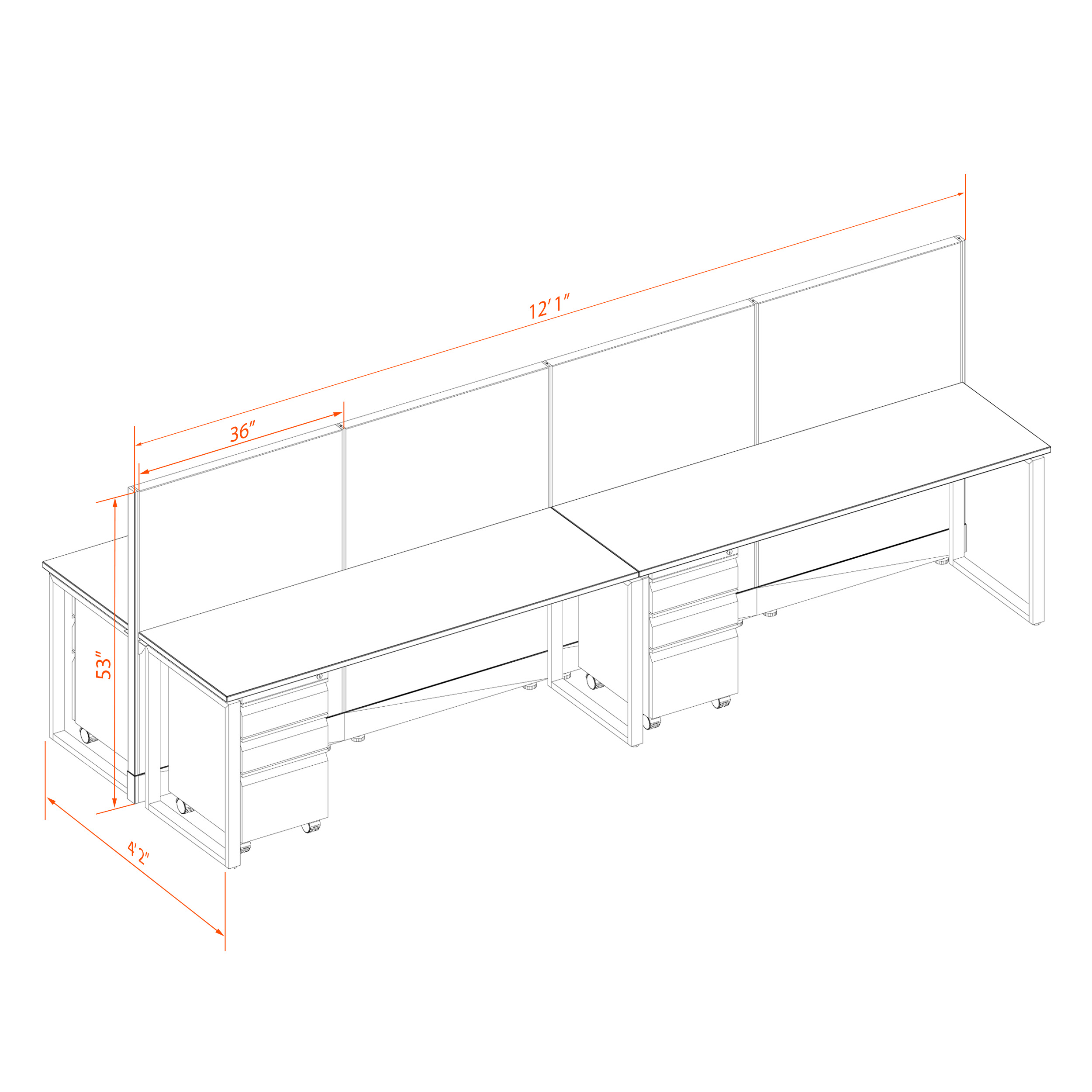 Office benching systems 62 4 53p Office benching systems 62 4 53p