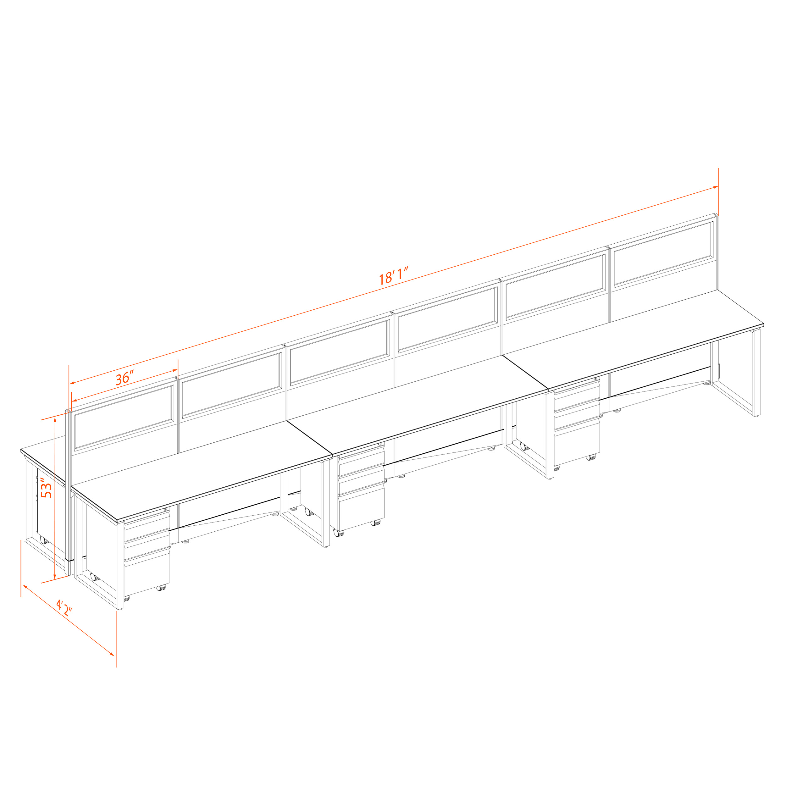 Office benching systems 62 53g np Office benching systems 62 53g np