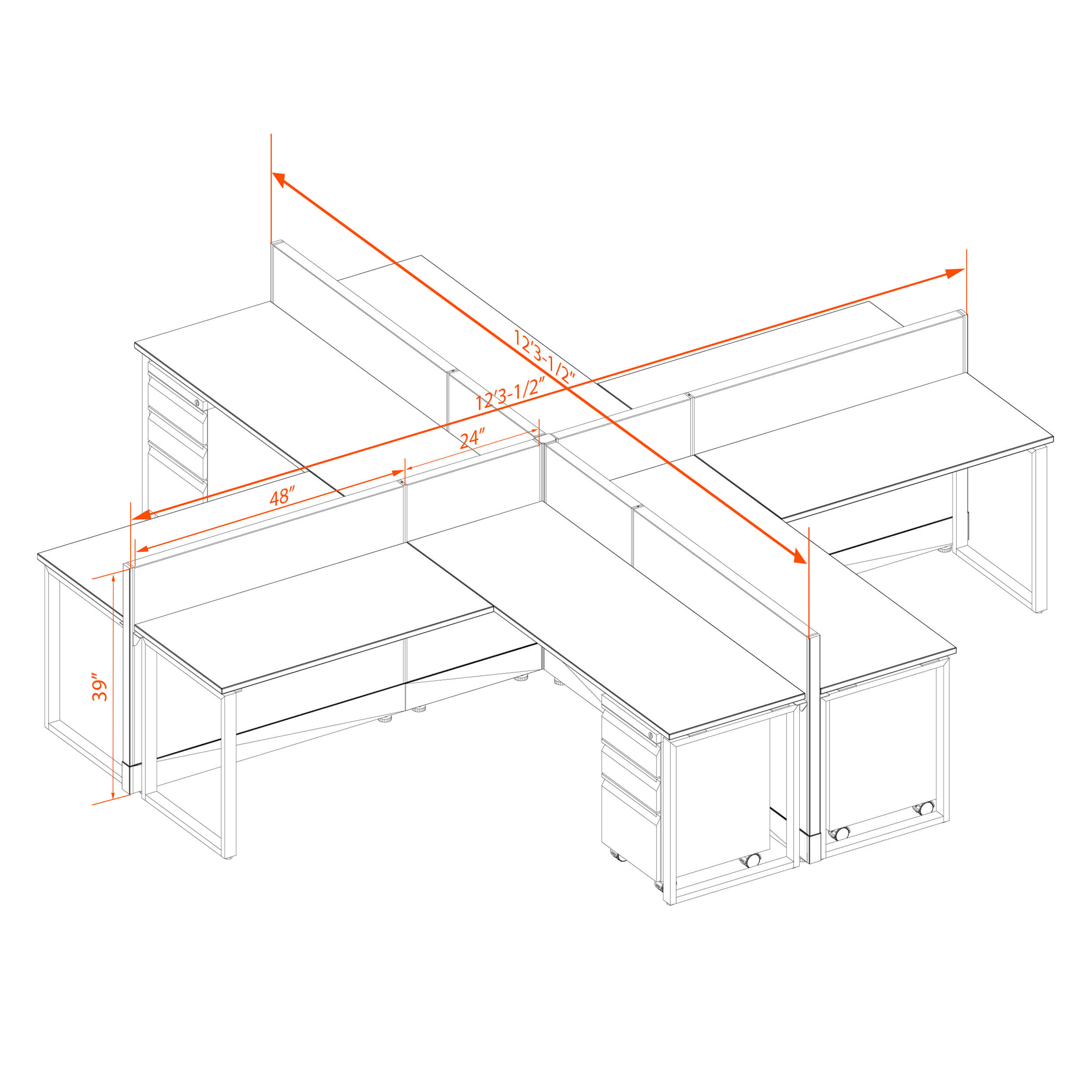 Office benching systems 66 39 x Office benching systems 66 39 x