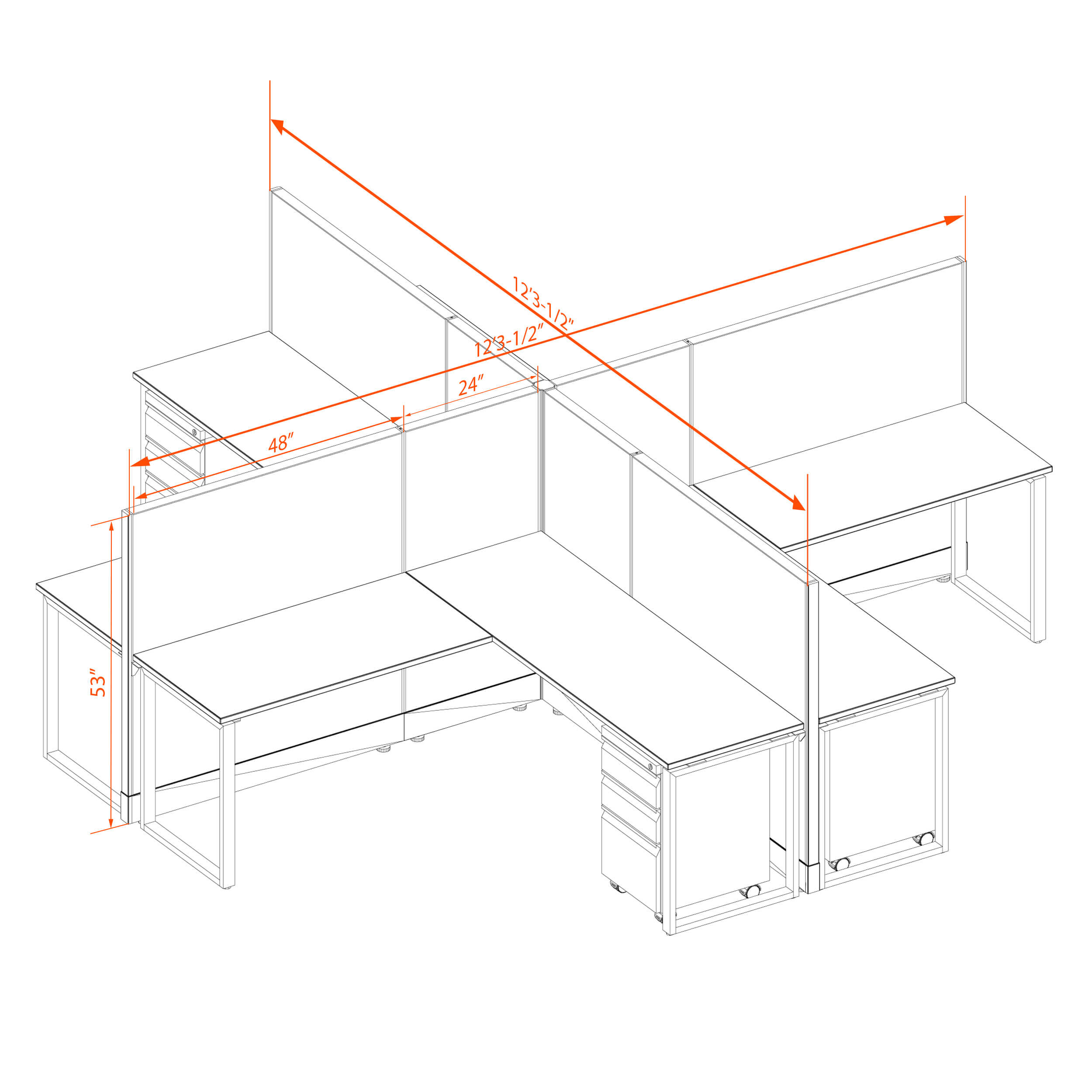 Office benching systems 66 53 x Office benching systems 66 53 x