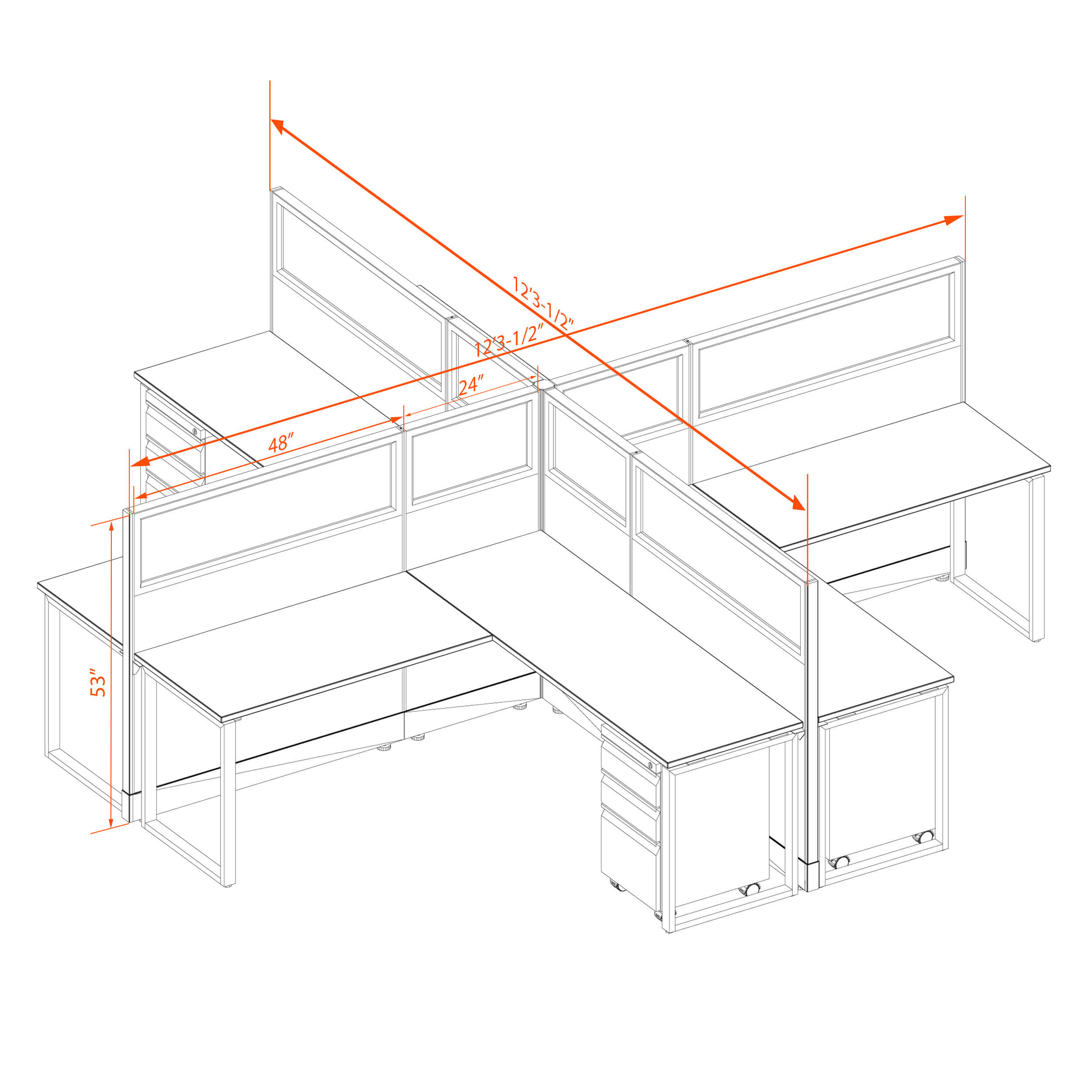 Office benching systems 66 53g x Office benching systems 66 53g x