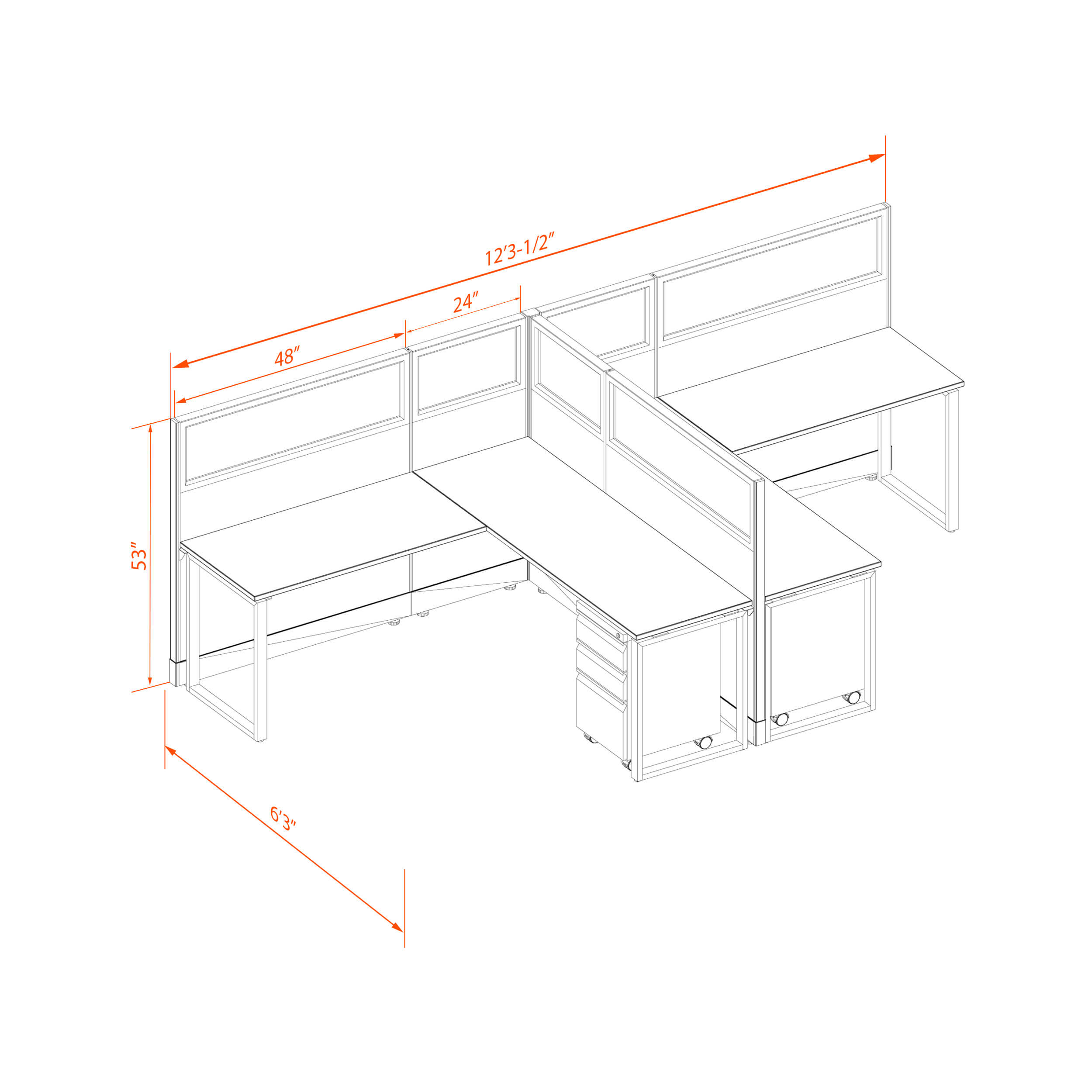 Office benching system 66 53g t Office benching system 66 53g t