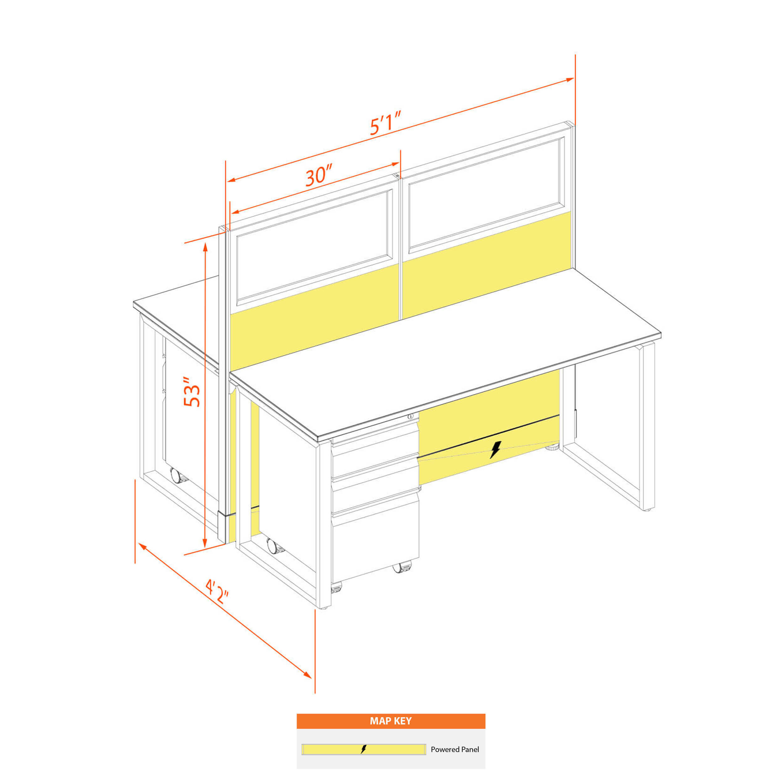 Office benching system52 Office benching system52