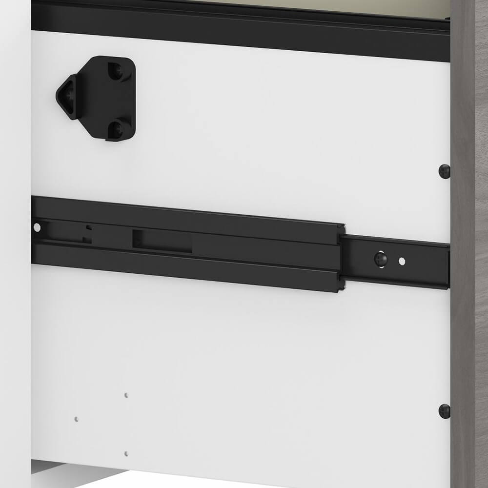 Clarity lateral file cabinet white slide Clarity lateral file cabinet white slide