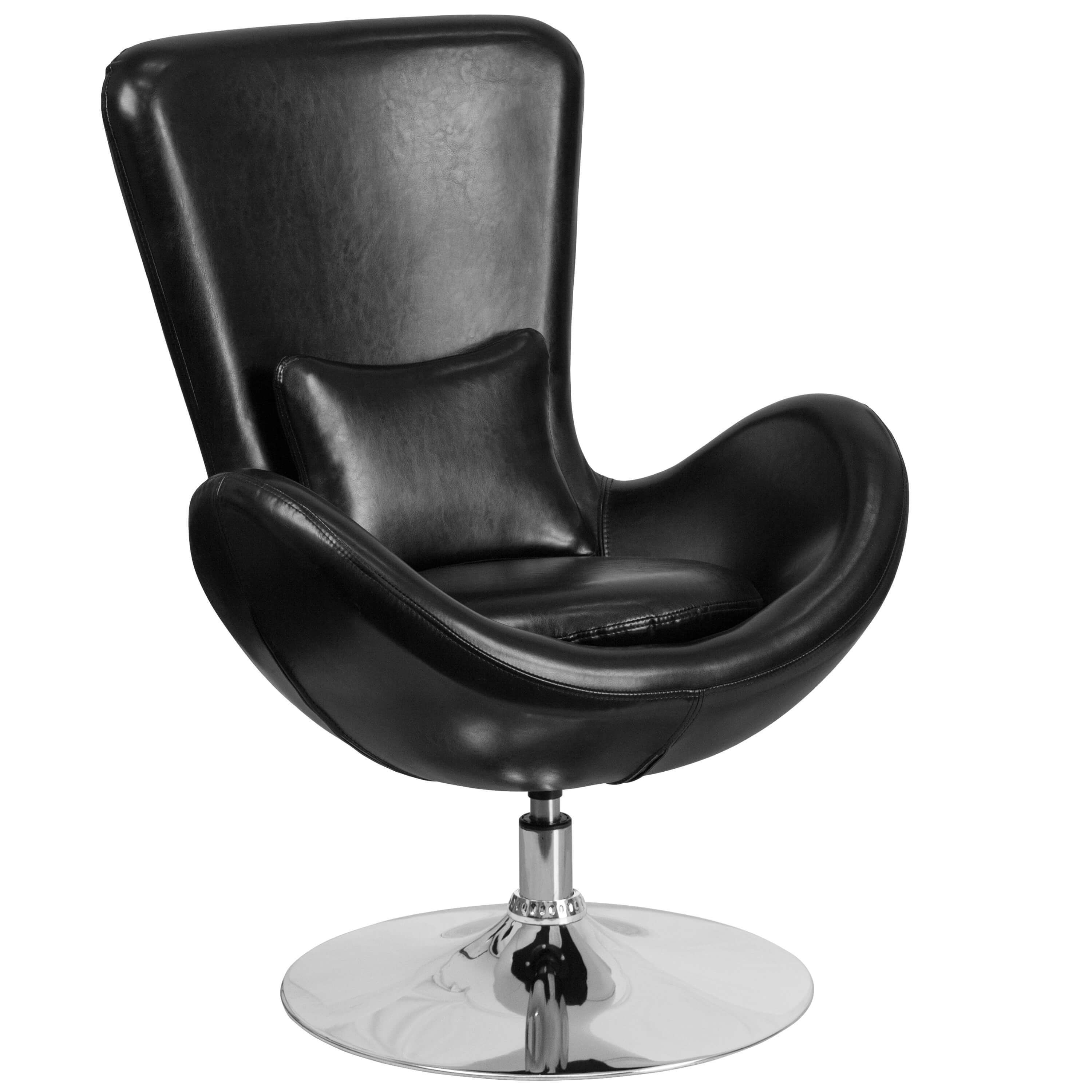 Office lounge chairs CUB CH 162430 BK LEA GG FLA Office lounge chairs CUB CH 162430 BK LEA GG FLA