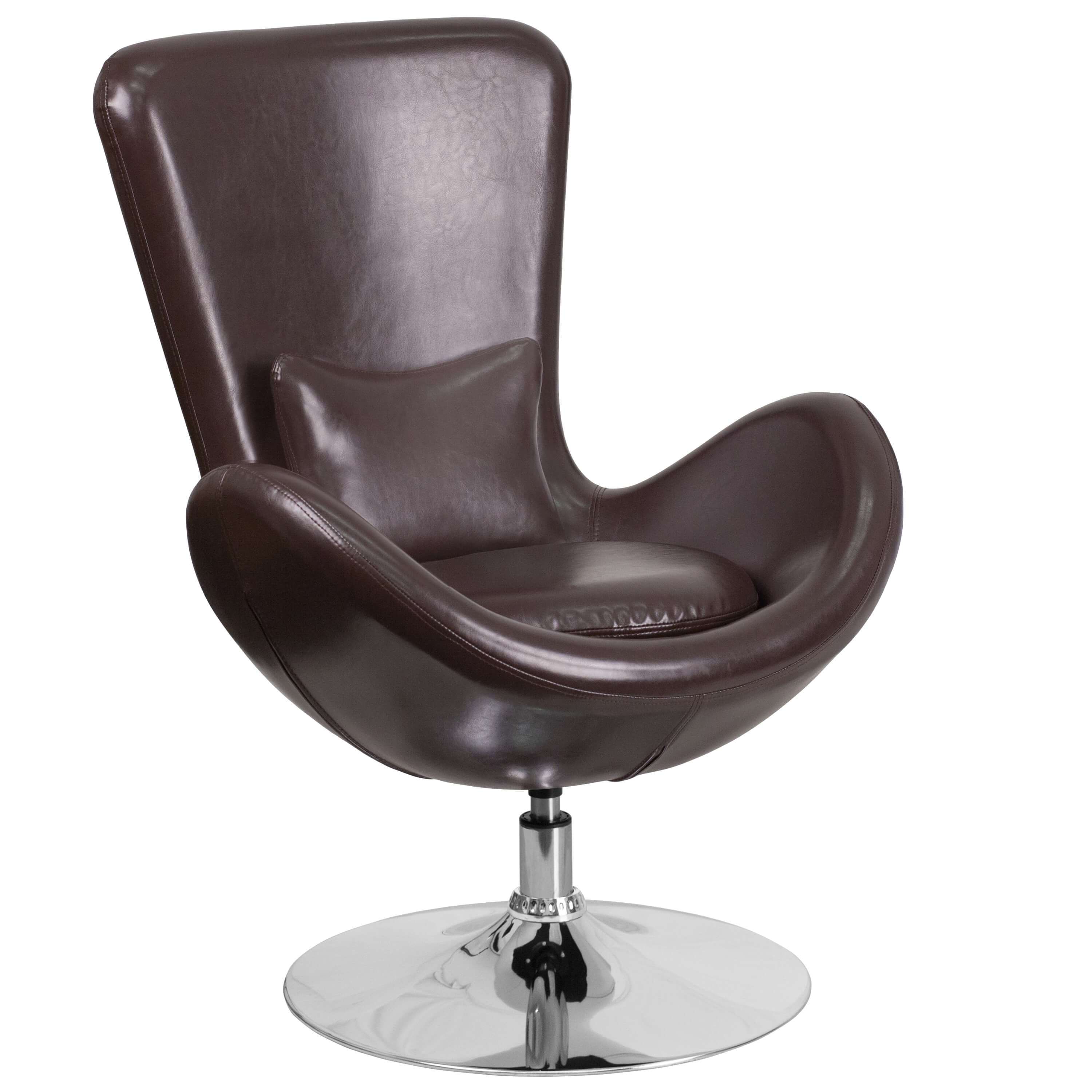 Office lounge chairs CUB CH 162430 BN LEA GG FLA Office lounge chairs CUB CH 162430 BN LEA GG FLA