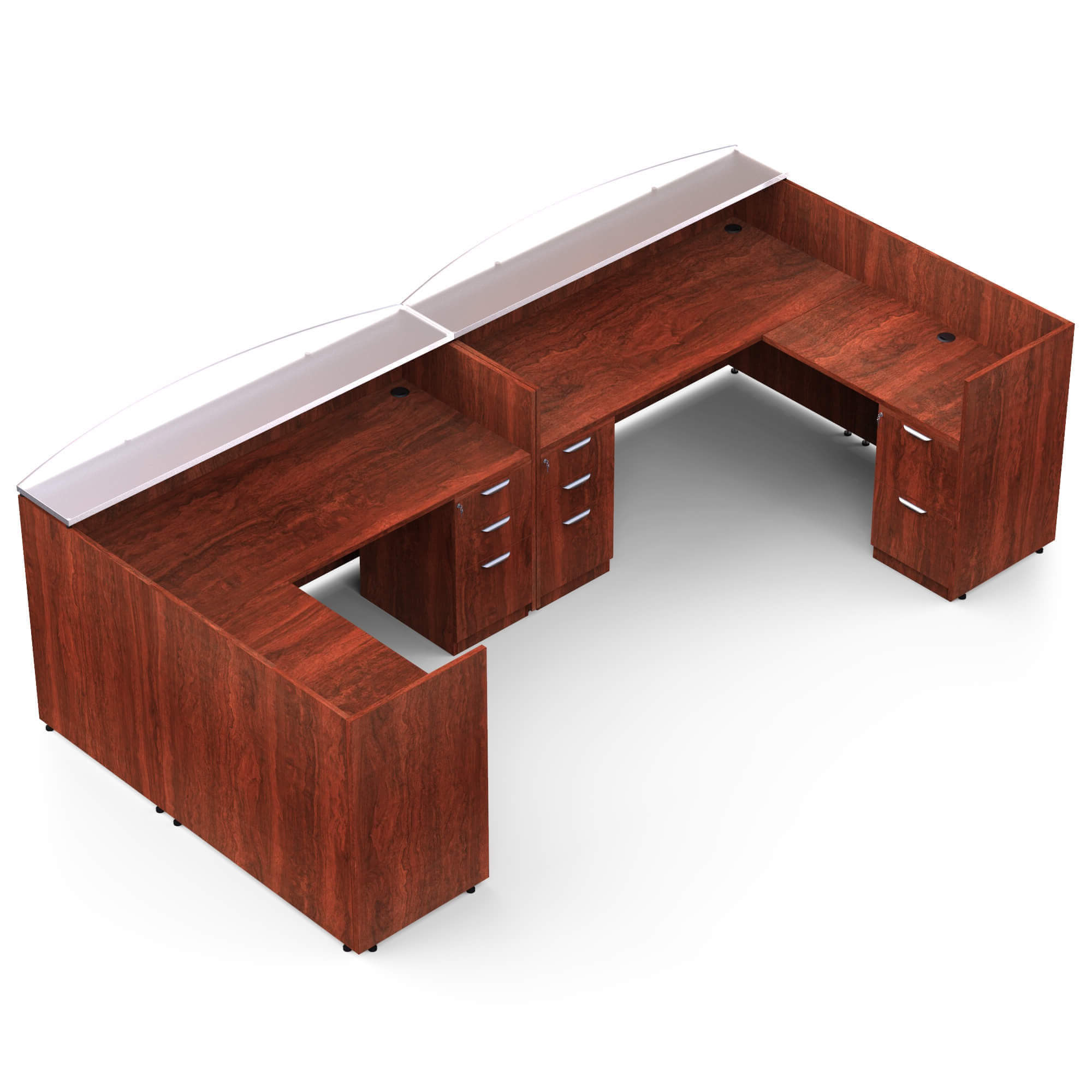 Two person reception desks CUB 2P SL 13 ADC GTO Two person reception desks CUB 2P SL 13 ADC GTO