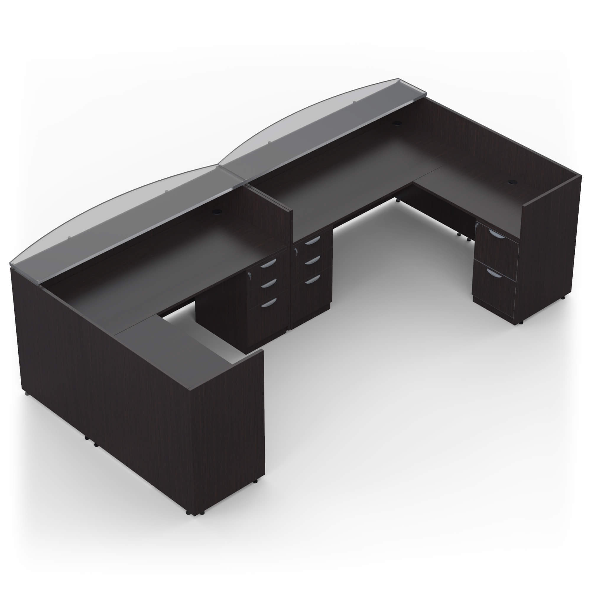 Two person reception desks CUB 2P SL 13 AEL GTO Two person reception desks CUB 2P SL 13 AEL GTO