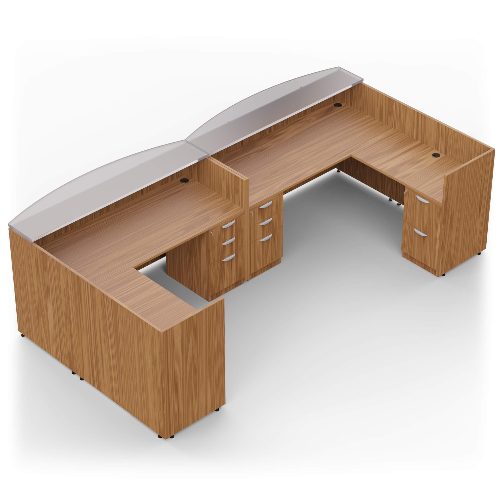 Two person reception desks CUB 2P SL 13 AWL GTO Two person reception desks CUB 2P SL 13 AWL GTO