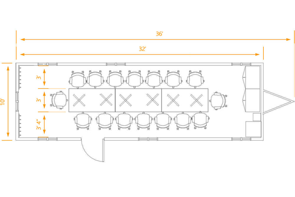 Conference trailers floor plan Conference trailers floor plan